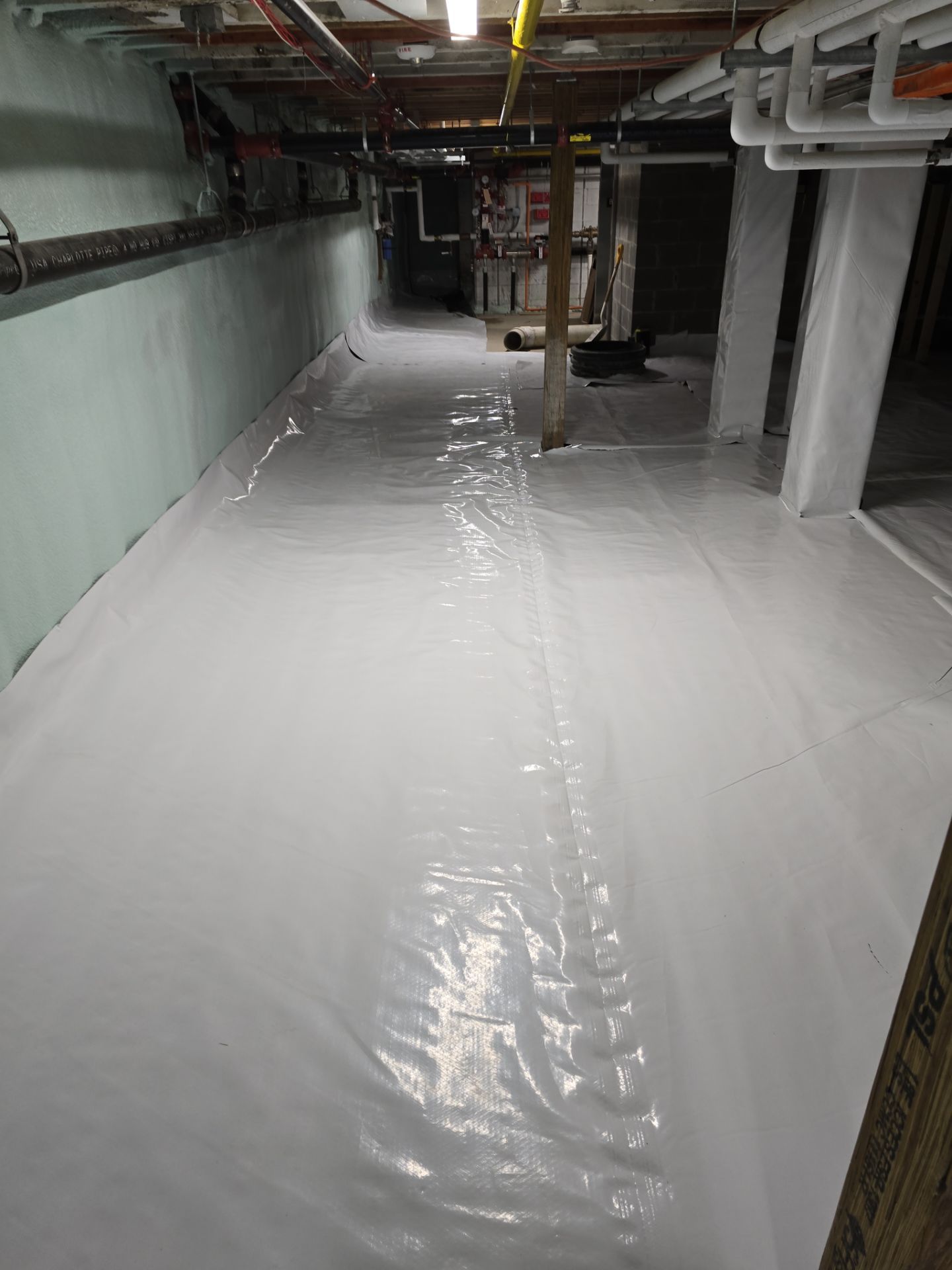 Crawl Space Encapsulation using Closed Cell Spray Foam by NYS Foam & Energy