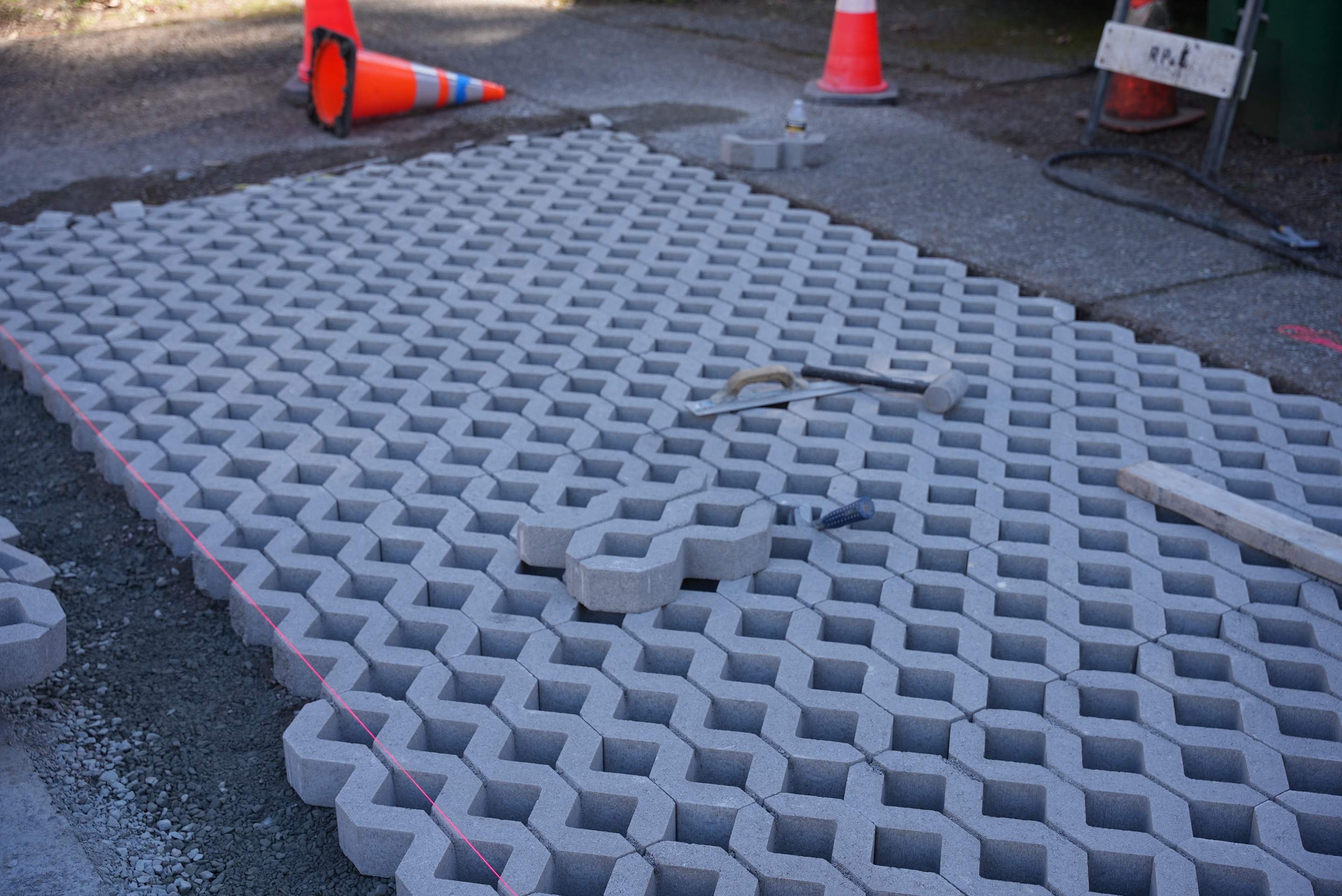 Russell | Turfstone Pavers Driveway  by Jireh Asphalt & Concrete Inc 