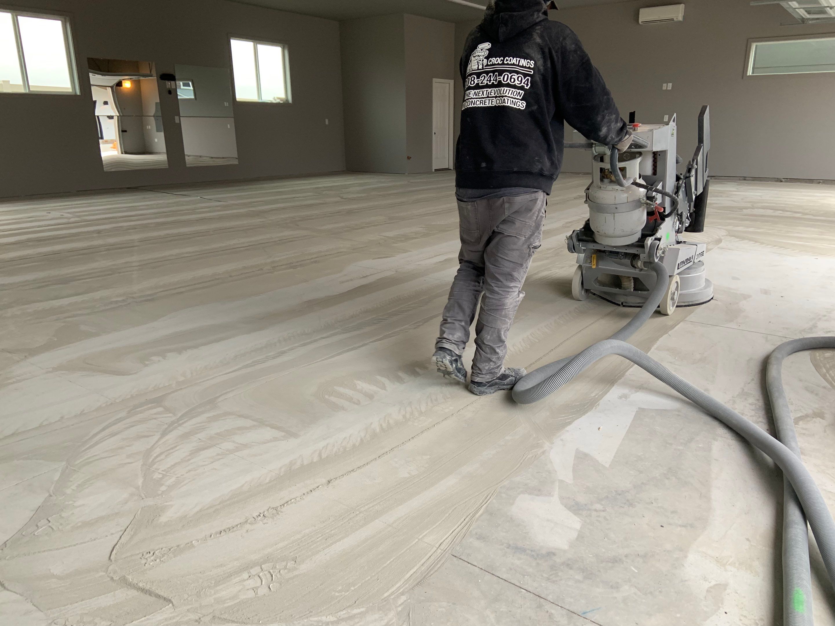 Shop Transformation using Slate Stone by Croc Coatings, LLC