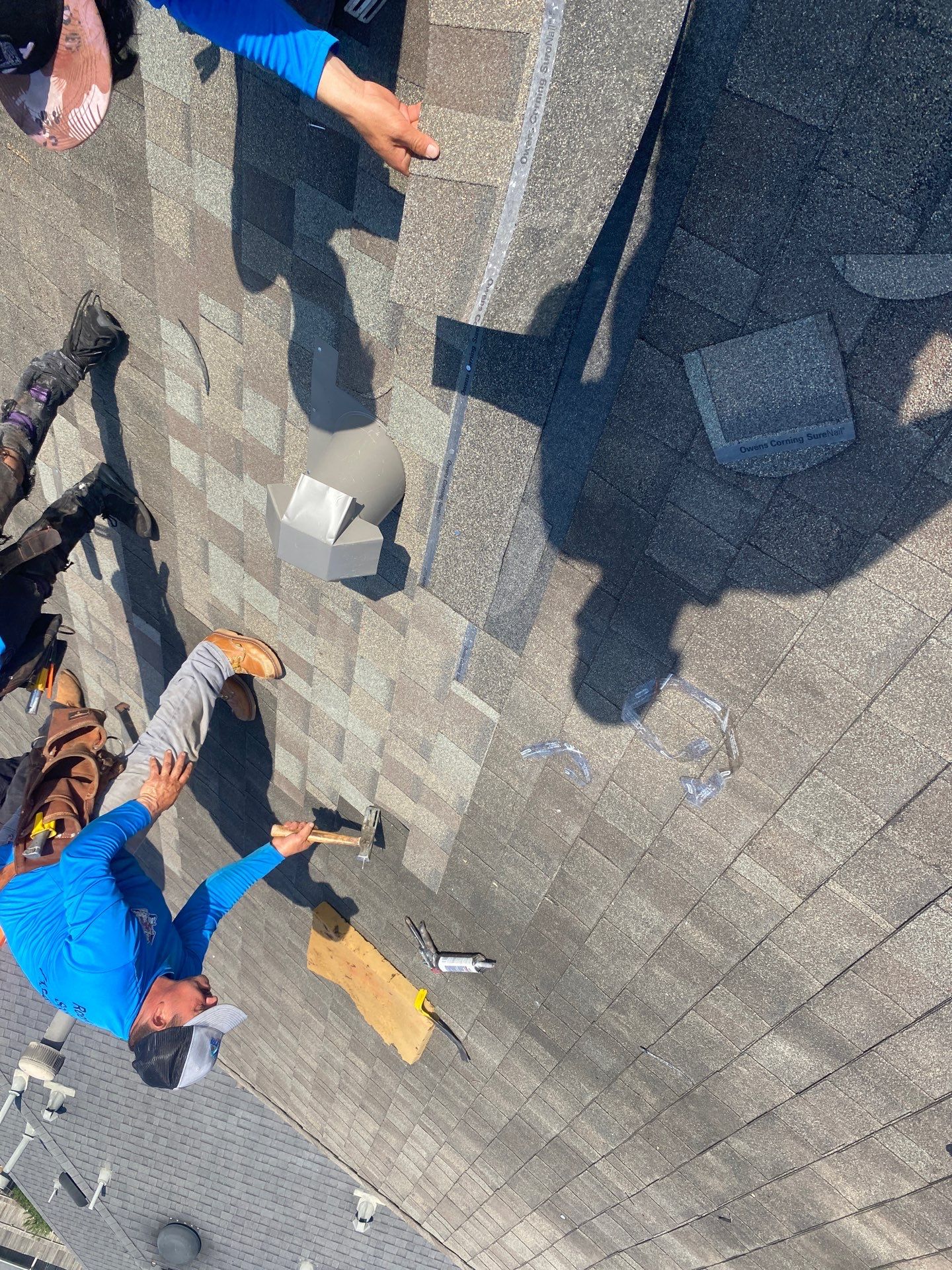 Hail Damage using Owen's Corning Duration (Lifetime) Shingles by Roof Repair Company