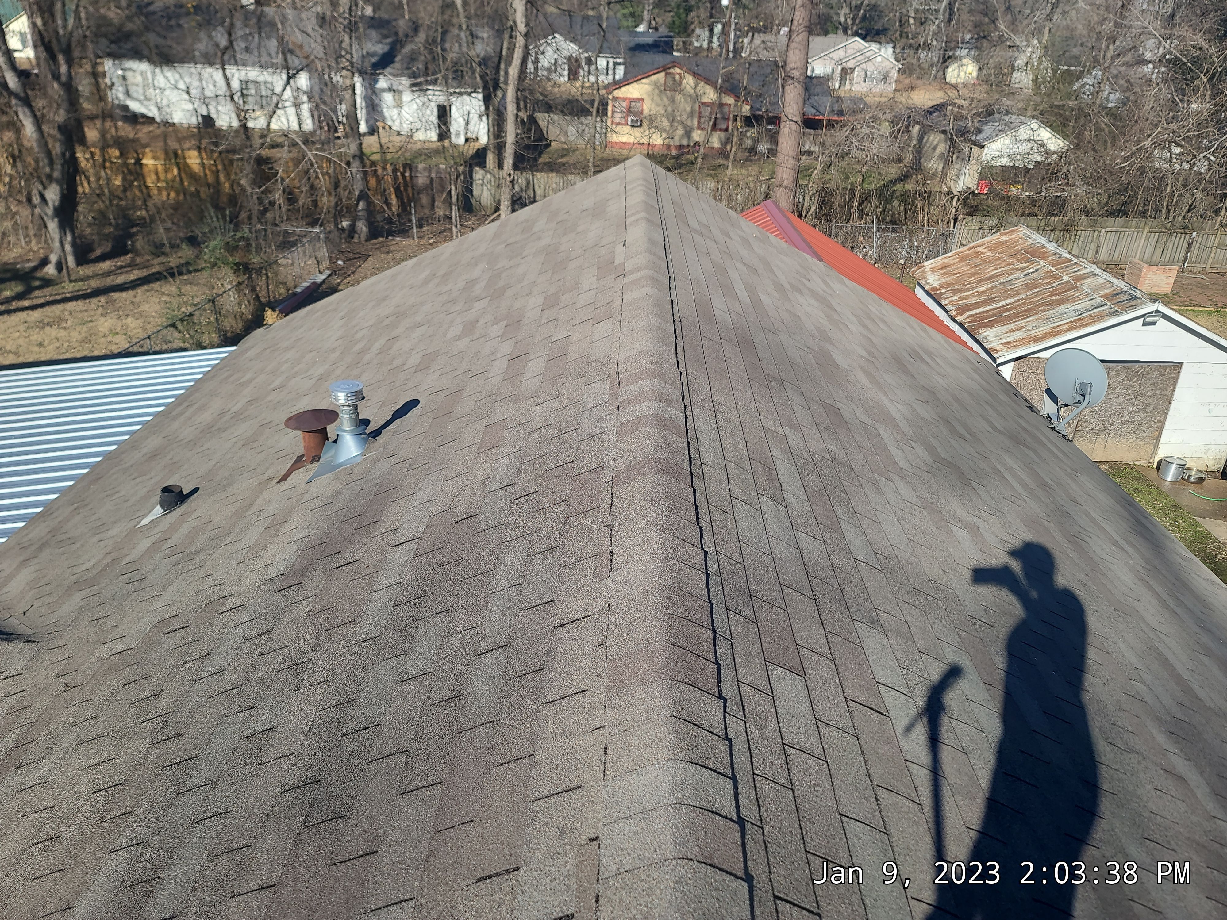 Residential Roofing Installation using 29 gauge metal by Hostetler Roofing