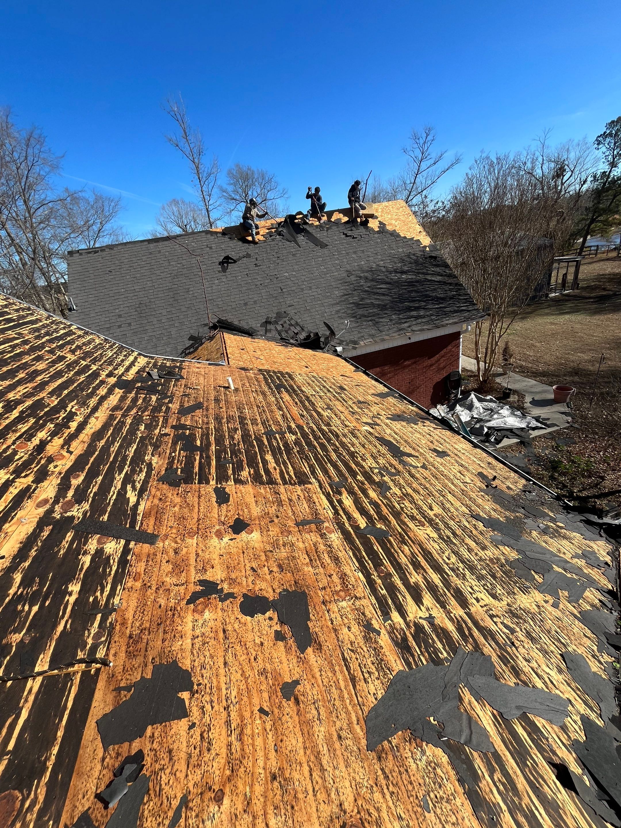Residential Roofing Repair using CertainTeed XT25: Moire Black by Hostetler Roofing