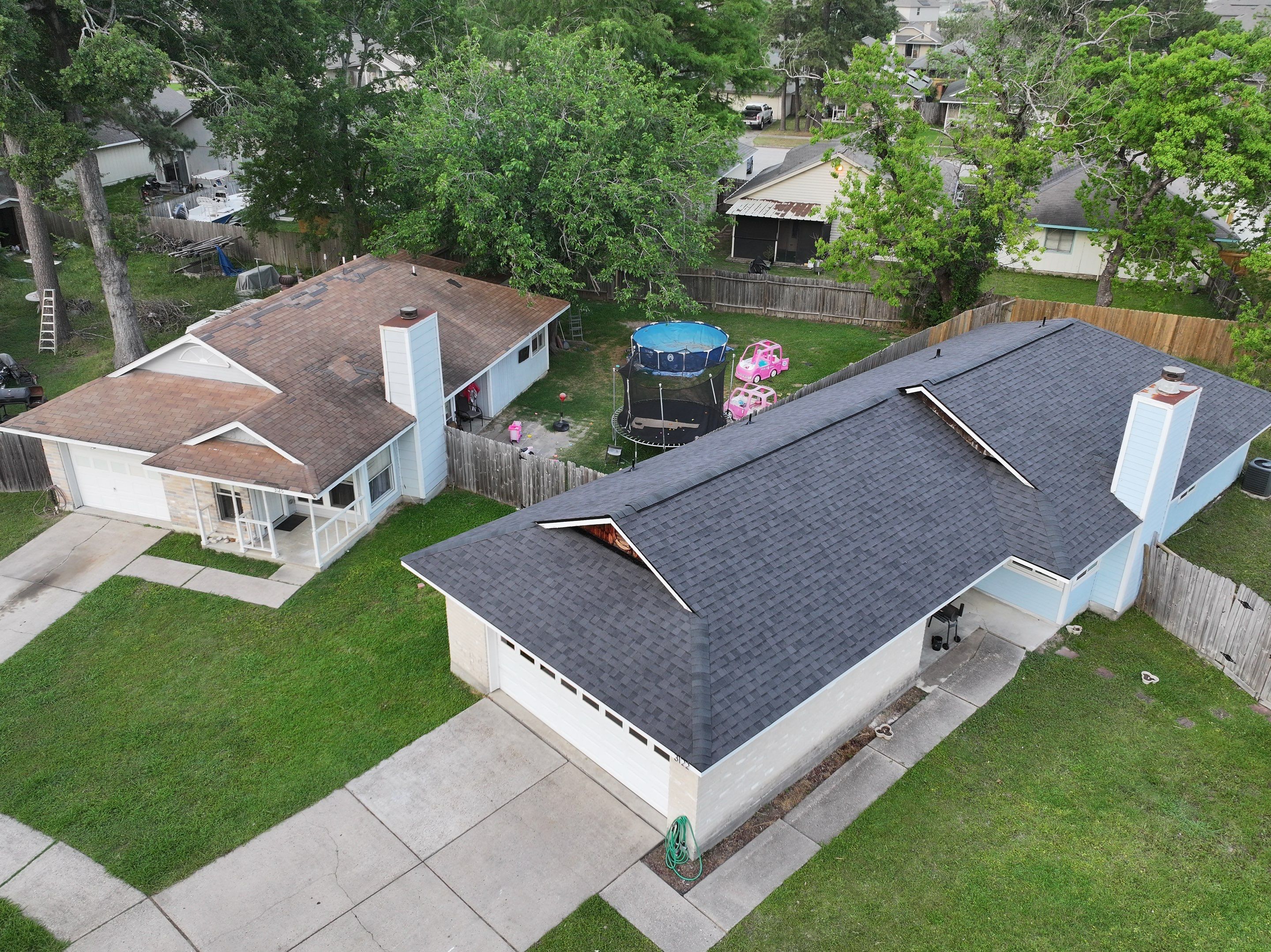 Residential Roofing Installation using CertainTeed Landmark Shingles by Abbott Roofing Company