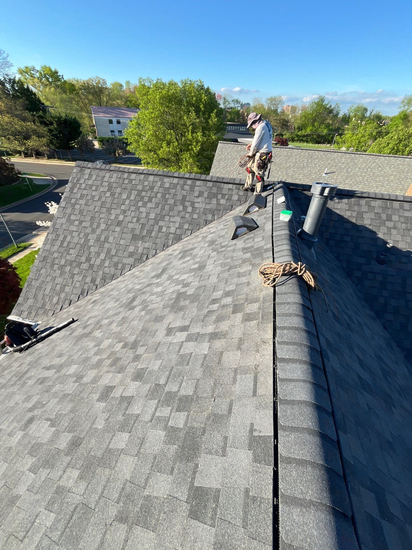 Vienna: CertainTeed Landmark Pro Designer Shingles in Max Def Moire Black by RM Banning, Inc.