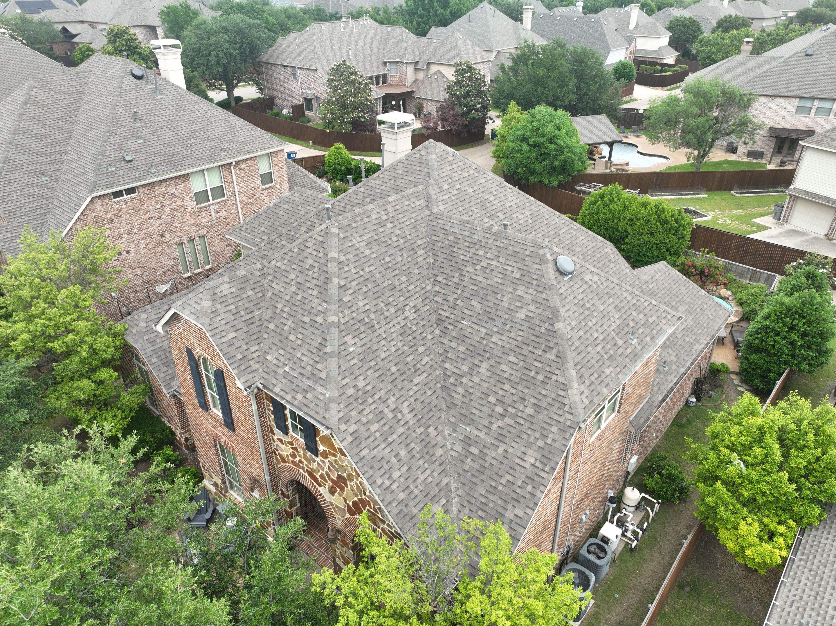 Residential Roofing Installation using Malarkey Highlander Weathered Wood Plus by OneSource Roofing and Restoration