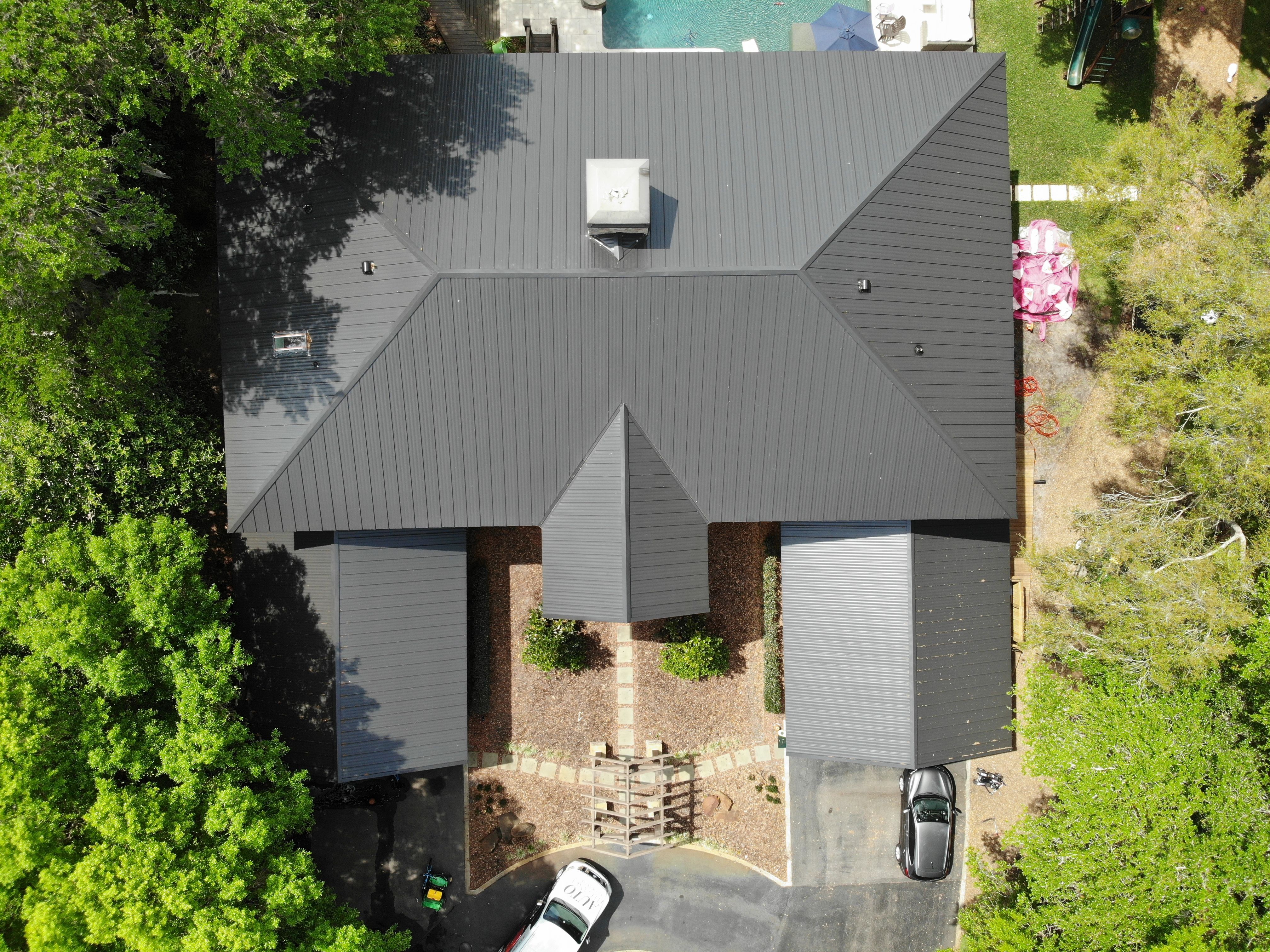 Residential Standing Seam Install in Odessa Florida by International Roofing