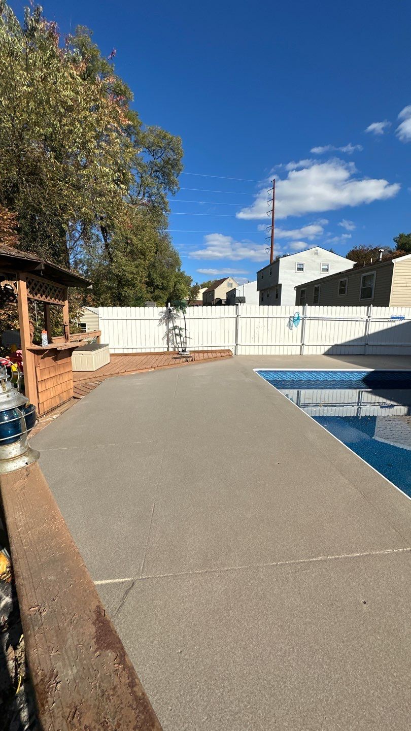 Davenport Pool Deck Project in McKees Rocks by Floors in a Day, Inc