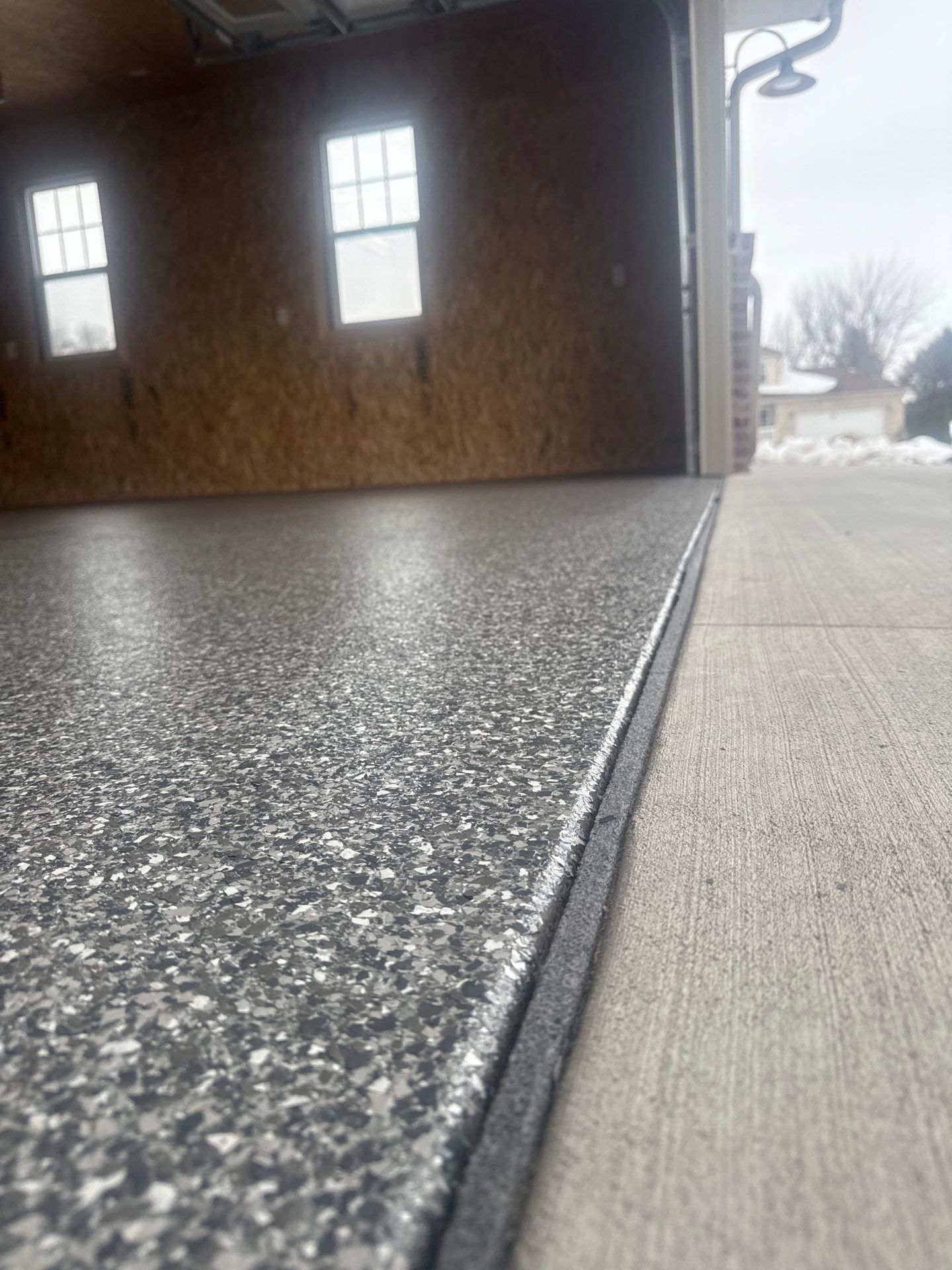Silvercreek Flake on this Beautiful Transformation by Revival Concrete Coatings