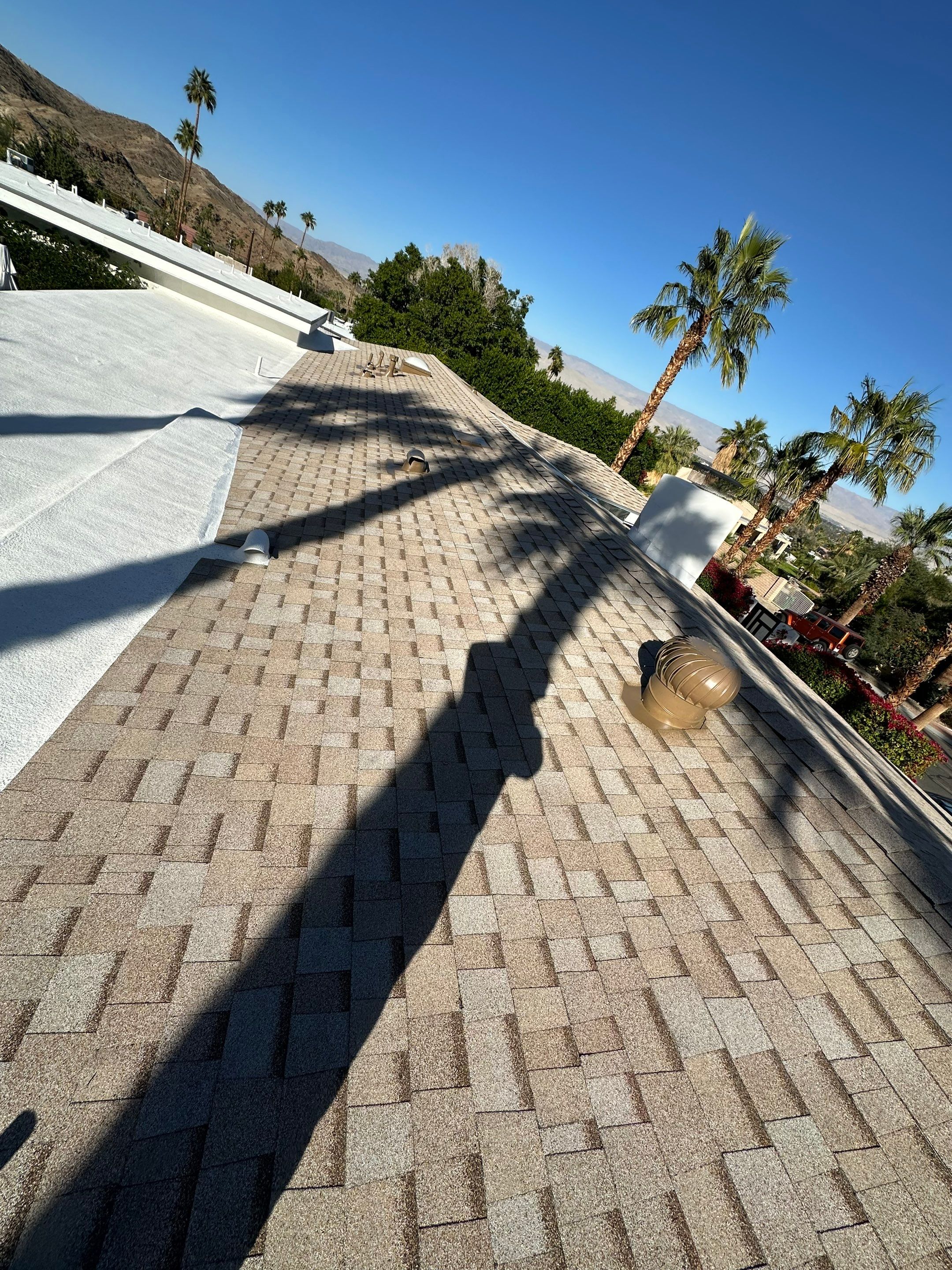 Project in Cathedral City by Desert Roof Concepts