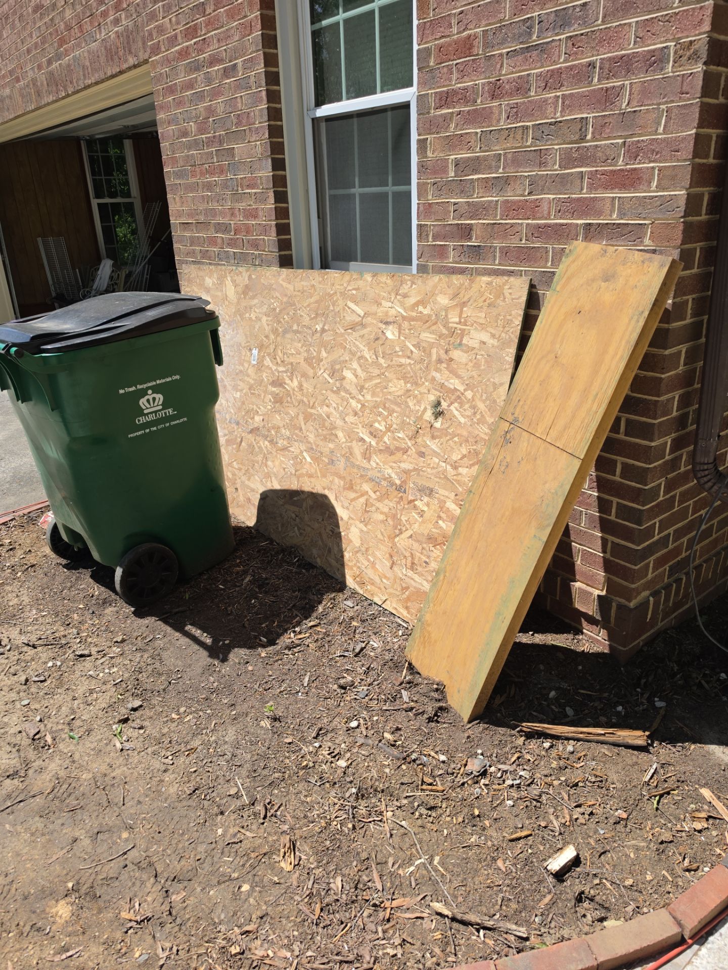 Job site clean up in Charlotte by Badger Hauling