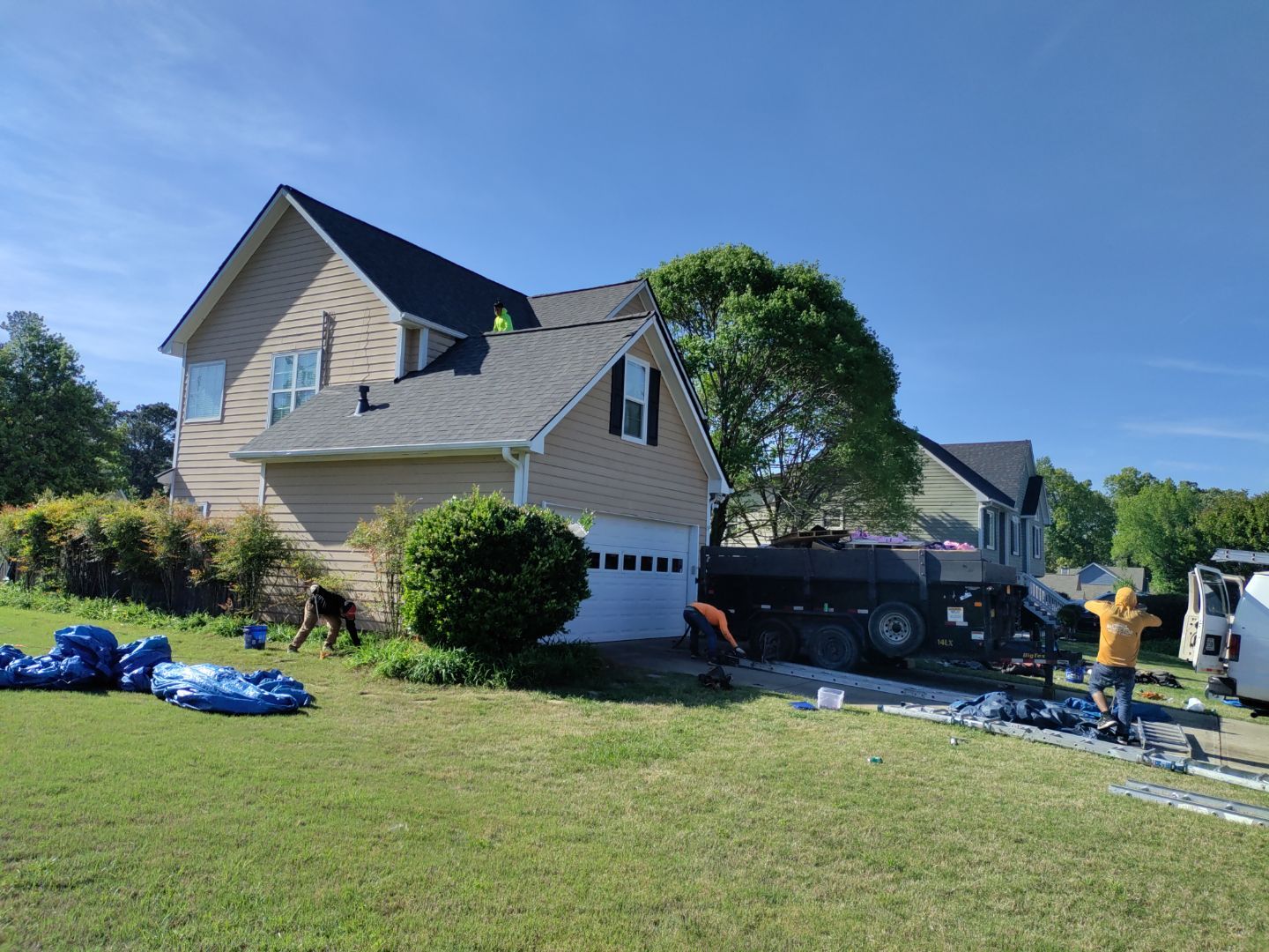 Residential Roof Replacement using Owens Corning TreDef Duration Williamsburg Grey by Inspector Roofing and Restoration