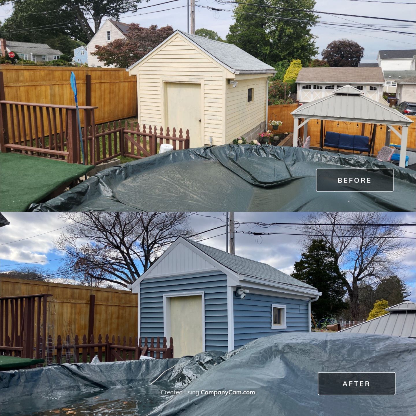 Beautiful Siding update with Cert. Monogram D/4 x 12'6" Clapboard, Wedgewood Blue by DiGiorgi Roofing and Siding Inc