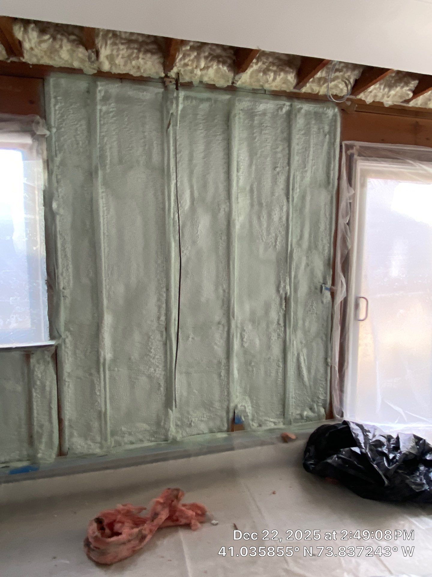 Exterior Walls Using Closed-Cell Spray Foam by NYS Foam & Energy