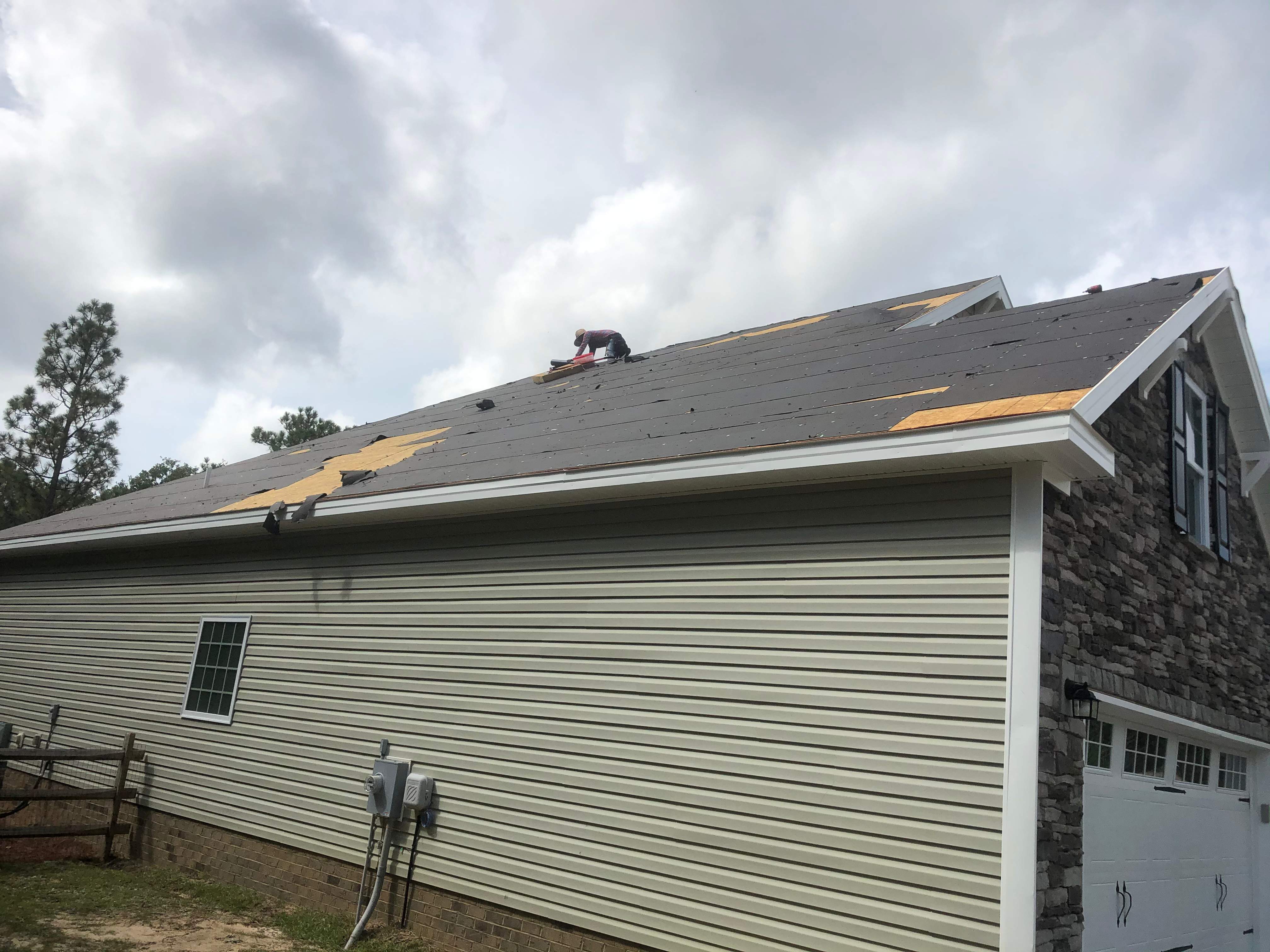 INSPECTION ( Hail Damage) / Repair by American Roofing NC