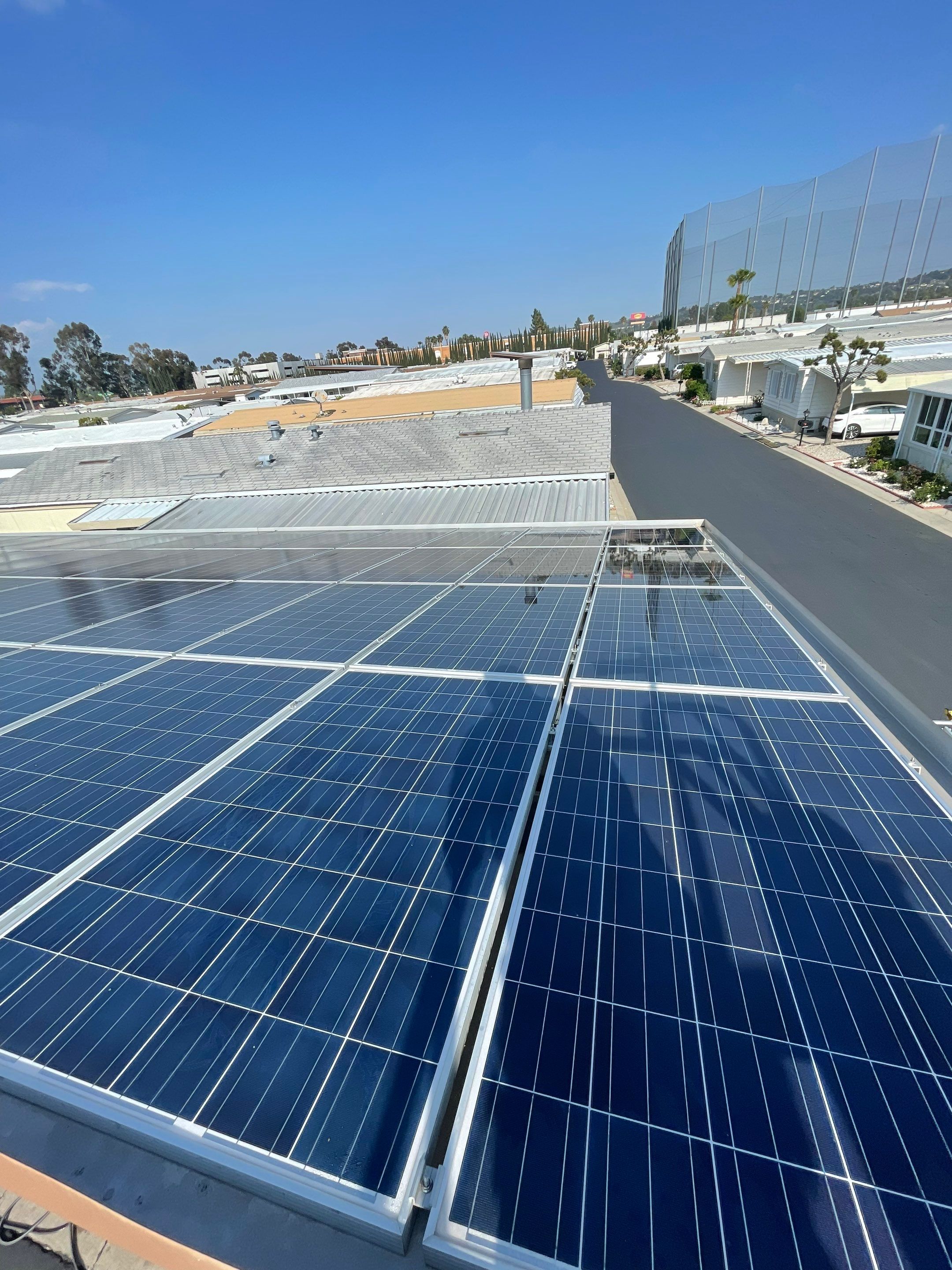 Commercial Solar Cleaning in Rowland Heights for Mobile Home Park by Palm Coast Solar Cleaning