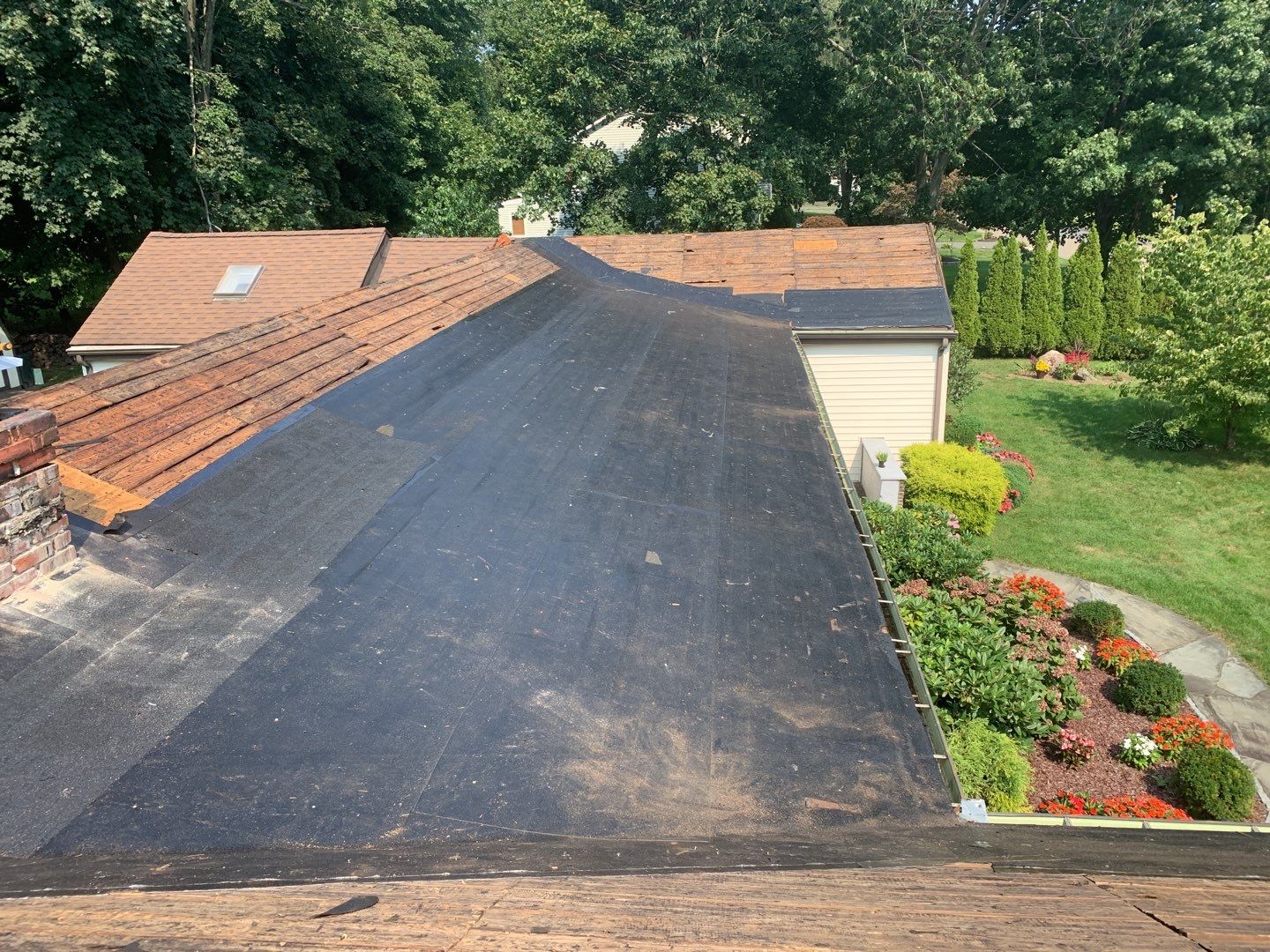 Residential Roofing Installation using Owens Corning Duration Brownwood by A Plus Exterior