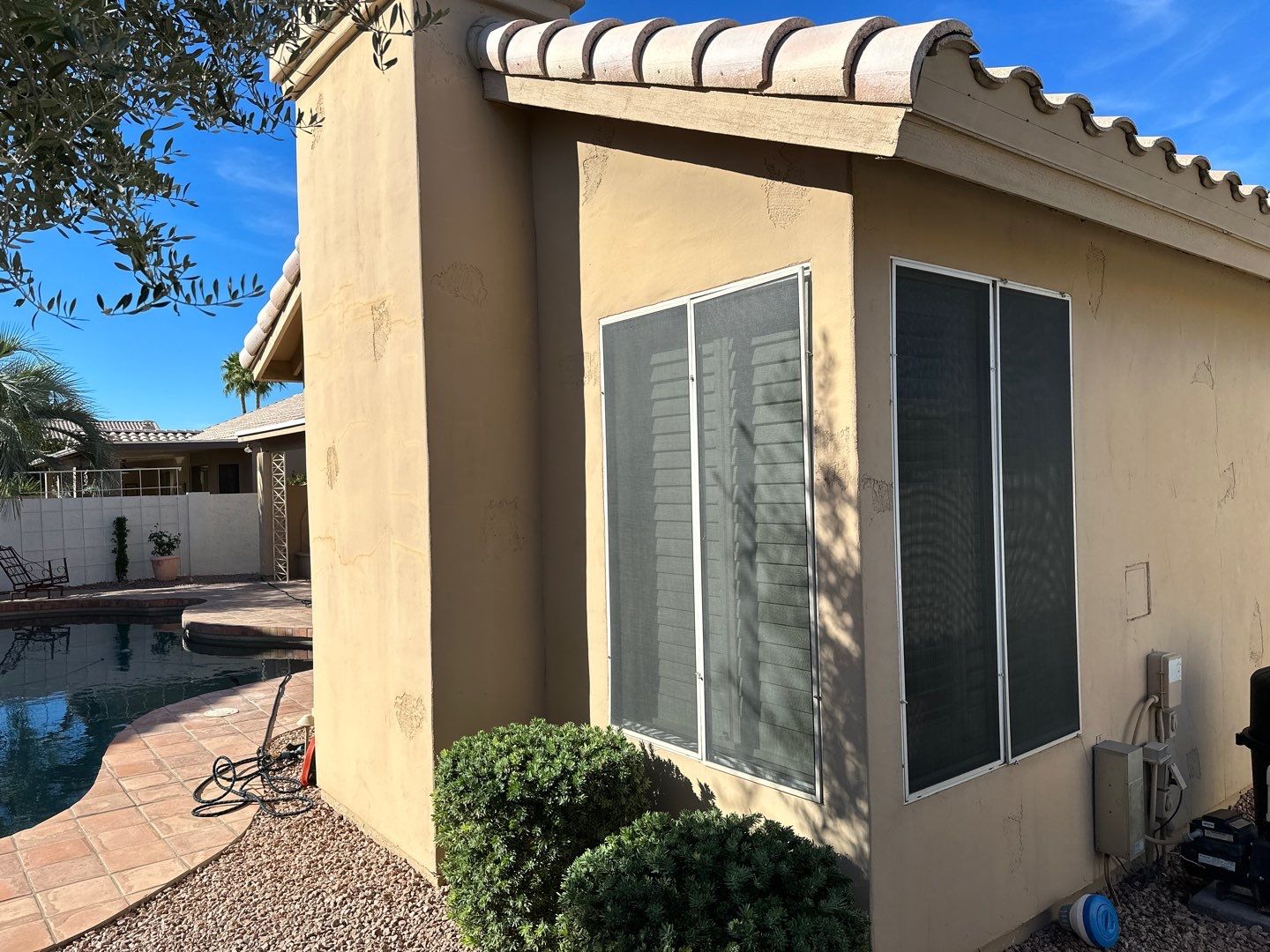 Gazzo - A Beautiful Home Exterior Transformation in Scottsdale, AZ with C&M Primer and Sherwin Williams Paints by Double G Painting Contractors, LLC