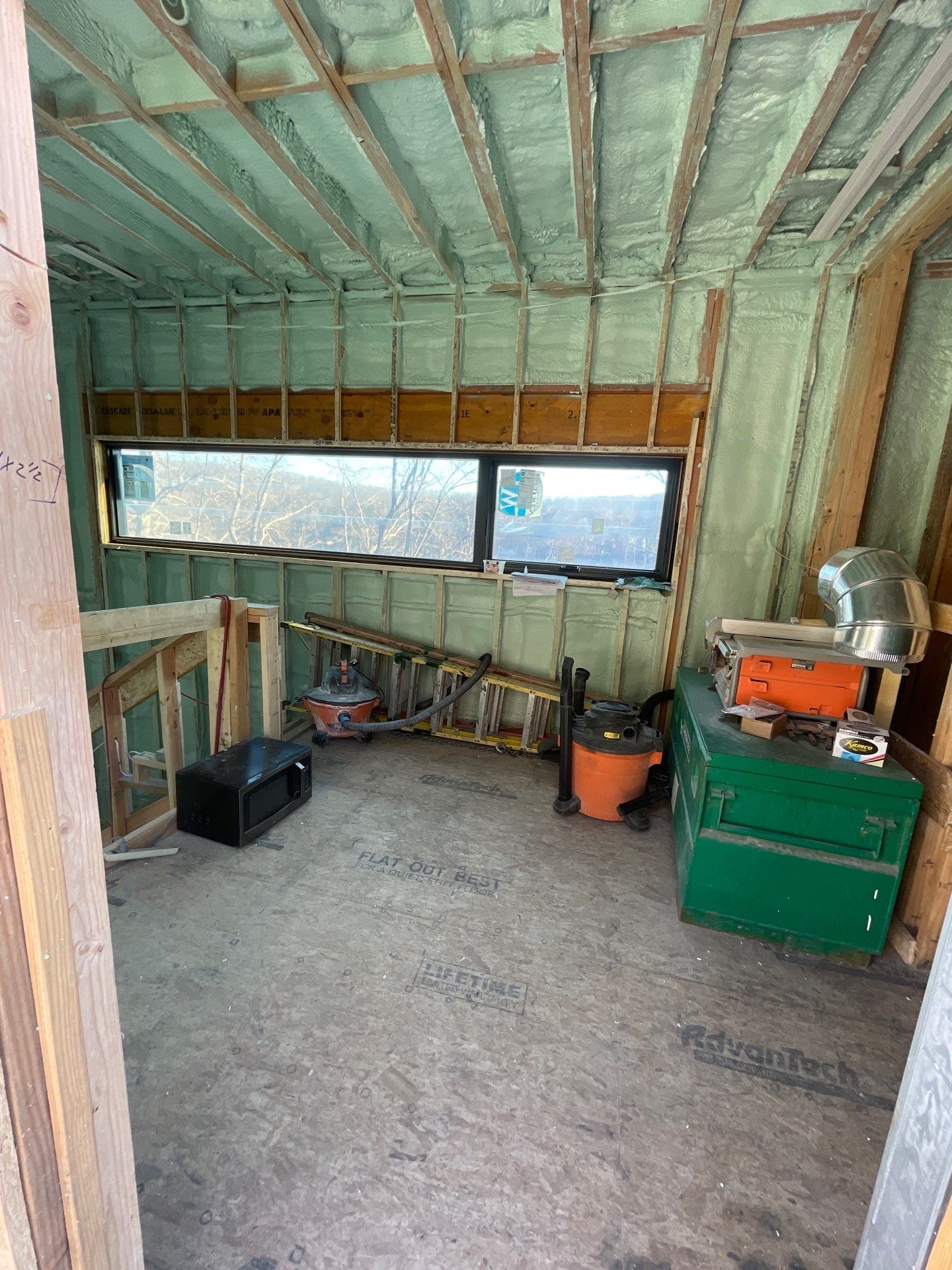 New Construction using Closed Cell Spray Foam by NYS Foam & Energy