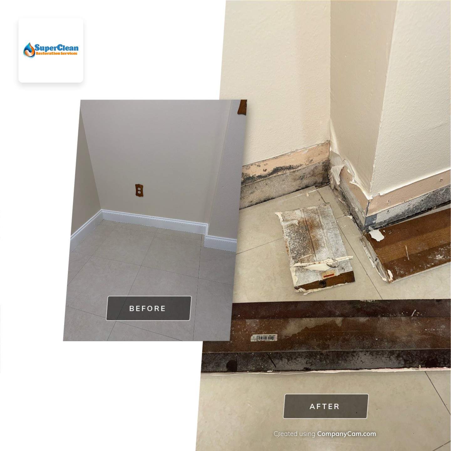 Water Damage Restoration and Structural Drying at Cutler Bay Condo by SuperClean
