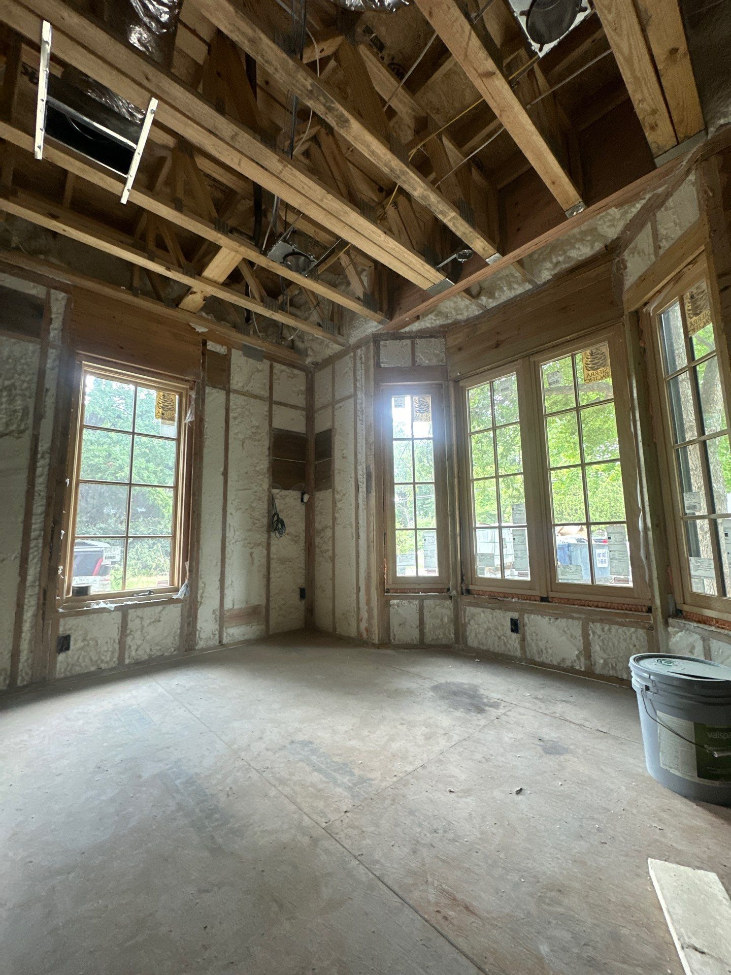 We spray foamed this beautiful and very unique custom home in Dallas by Apex Insulation Solutions