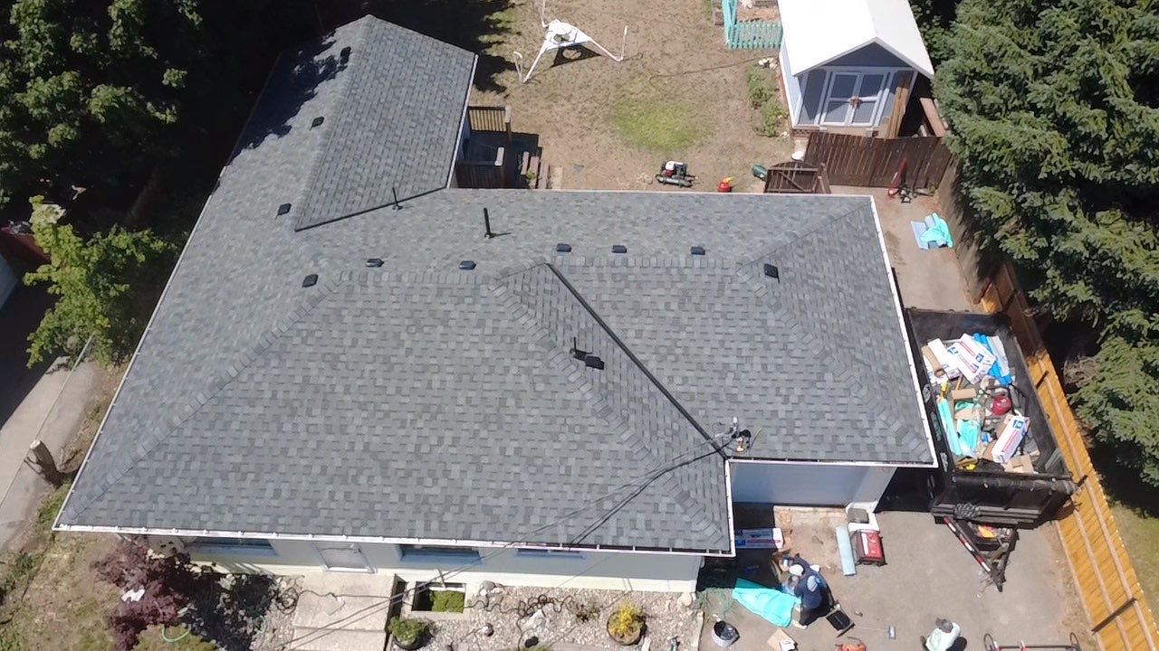 Asphalt Shingle Roof Installation for East Wenatchee Residential Property N Ashland Ave East Wenatchee, Washington 98802  Good - The Cascade System - CertainTeed 50 Year Material Guarantee  - Alpine Workmanship Guarantee: 10 Years  - Certainteed Landmark® Shingle - Granite Gray by Alpine Roofing