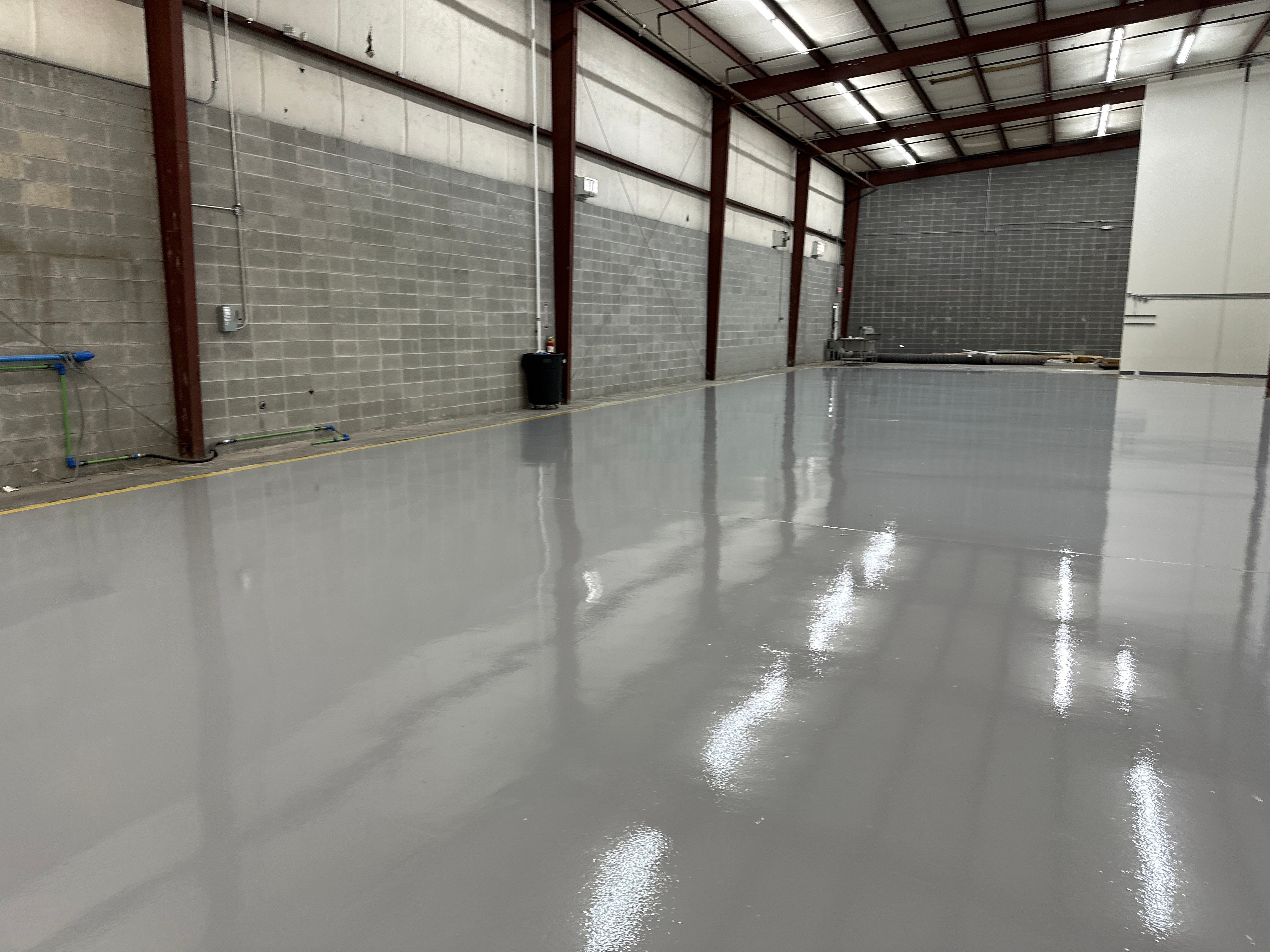 High-Gloss Industrial Epoxy Flooring Installation in Tucker, Georgia by Cornerstone Hard Surface Restoration