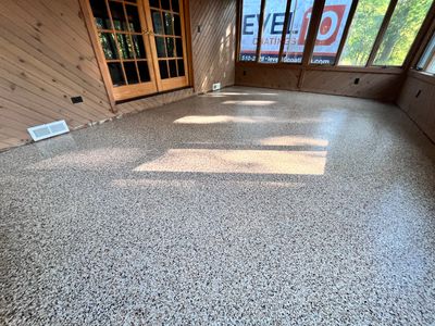 Outback Back Patio Concrete Coating