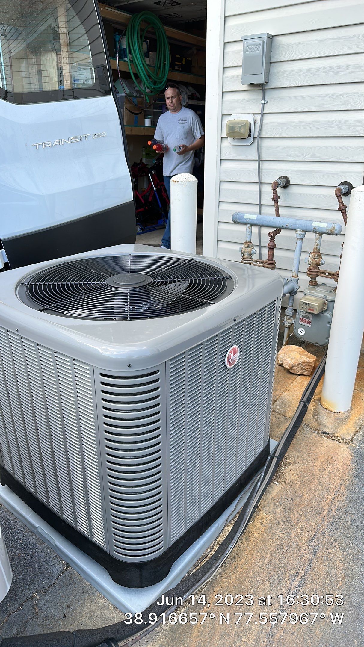 Central Air Conditioning Installation using Rheem by Pro Sky Services