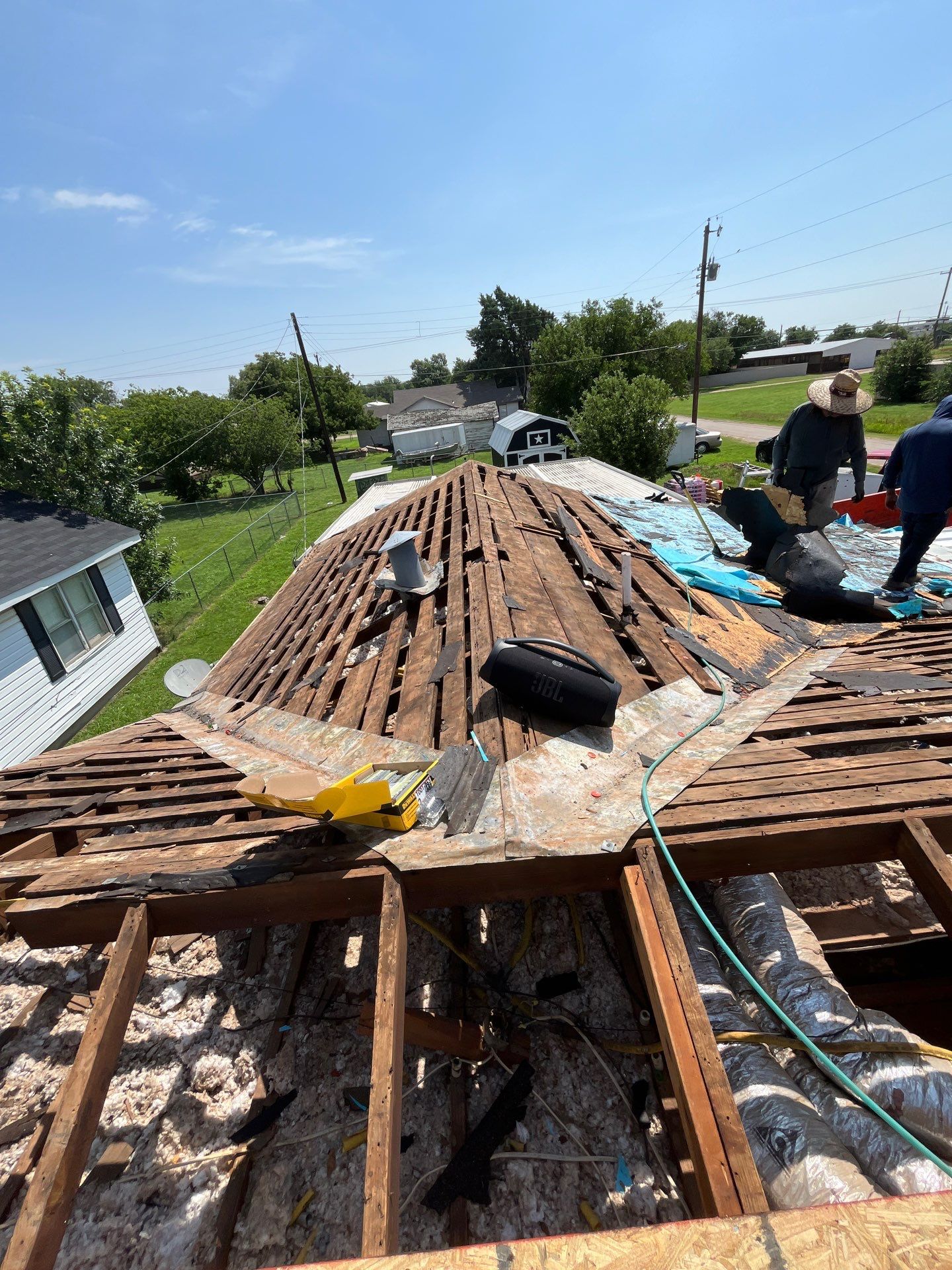Reroof with Full Redeck by Berry Good Roofing 