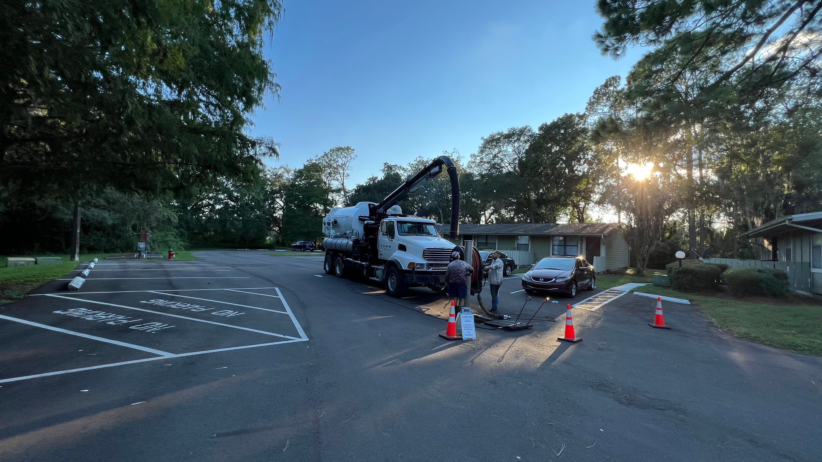 Apartment Complex Storm Water System Cleaning and Maintenance by APS Power & Water