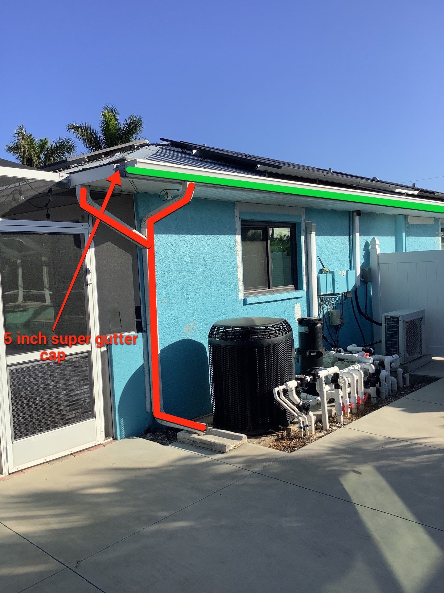 Residential Seamless Gutter Upgrade in Cape Coral FL by Gutter Professors