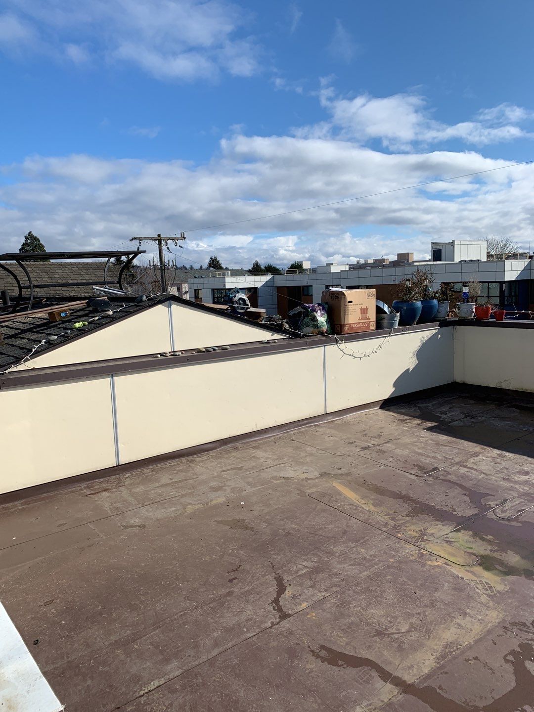 Ballard Rooftop Deck using IPE Tiles by Alki deck builders