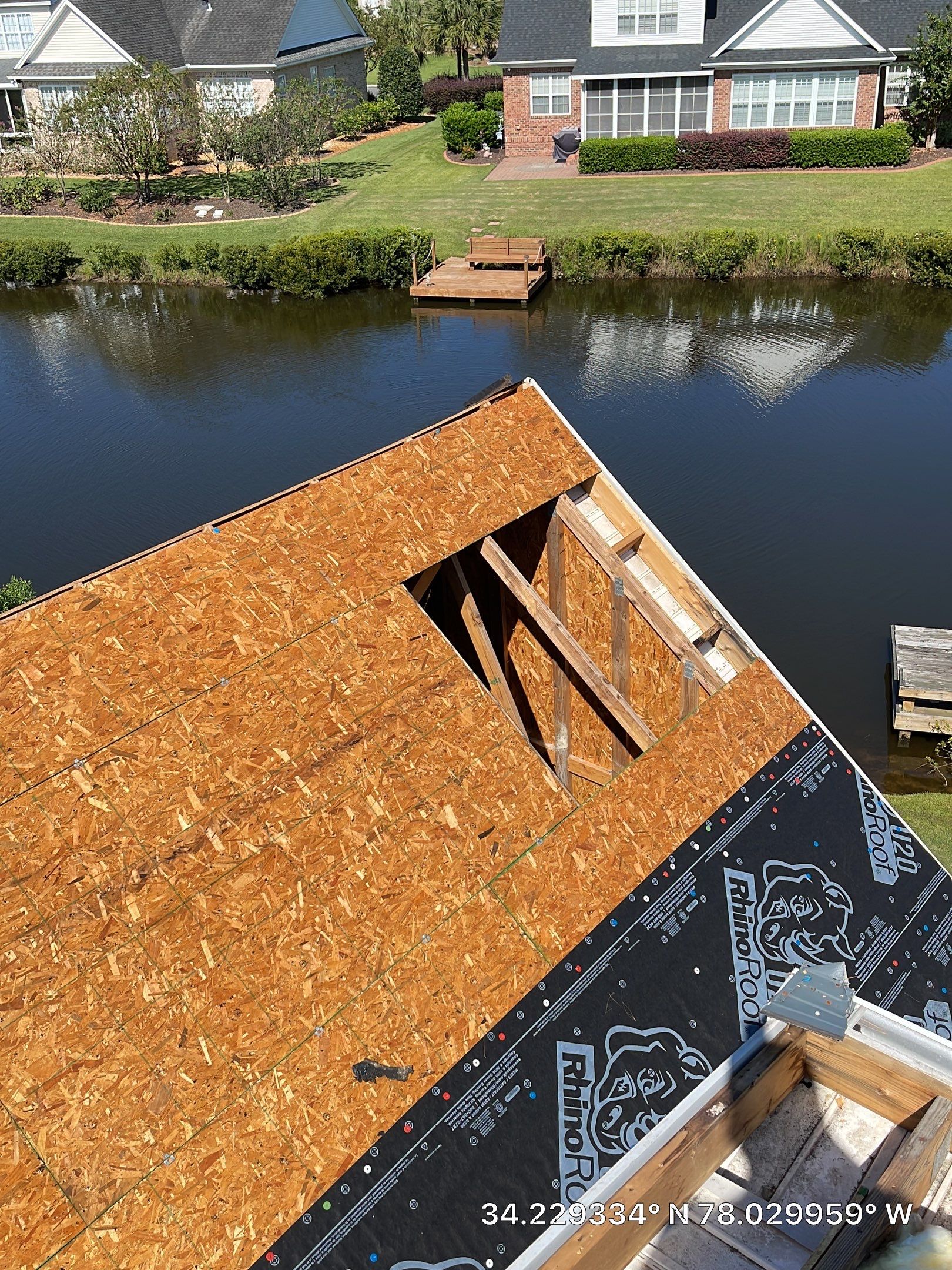 Residential Roofing Installation using Rhino Roof in Leland, NC by RGR Construction and Roofing, LLC