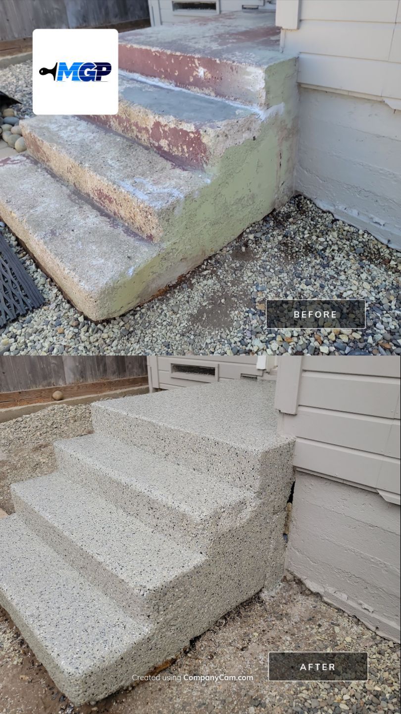 Back porch and steps by MGP Coatings