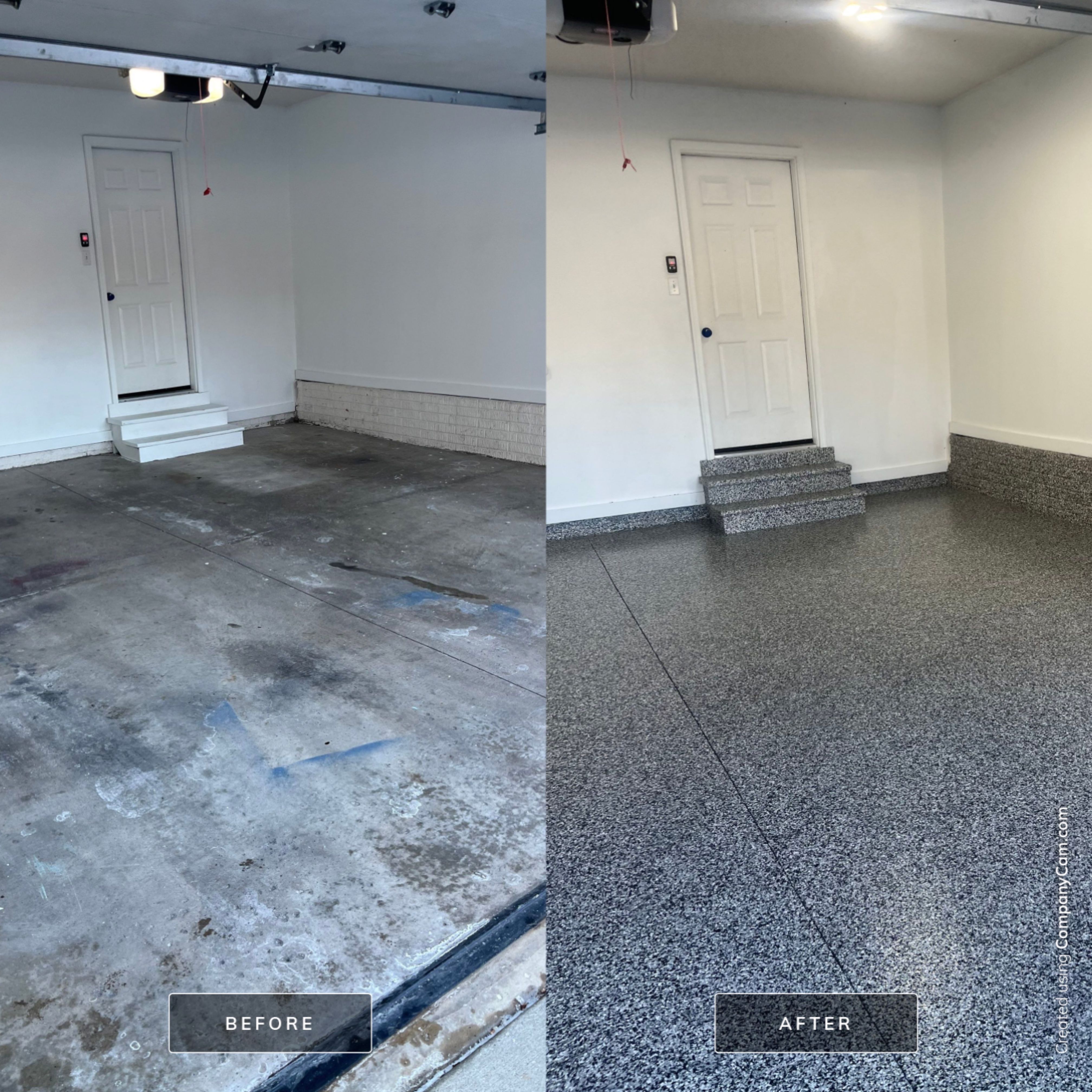 Johnston Garage Coating in Domino by Revival Concrete Coatings