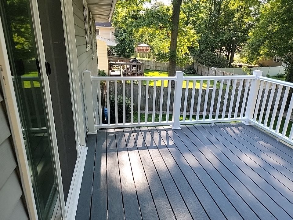 Deck Installation using TIMBERTECH DECKING by Avalon Roofing and Exteriors