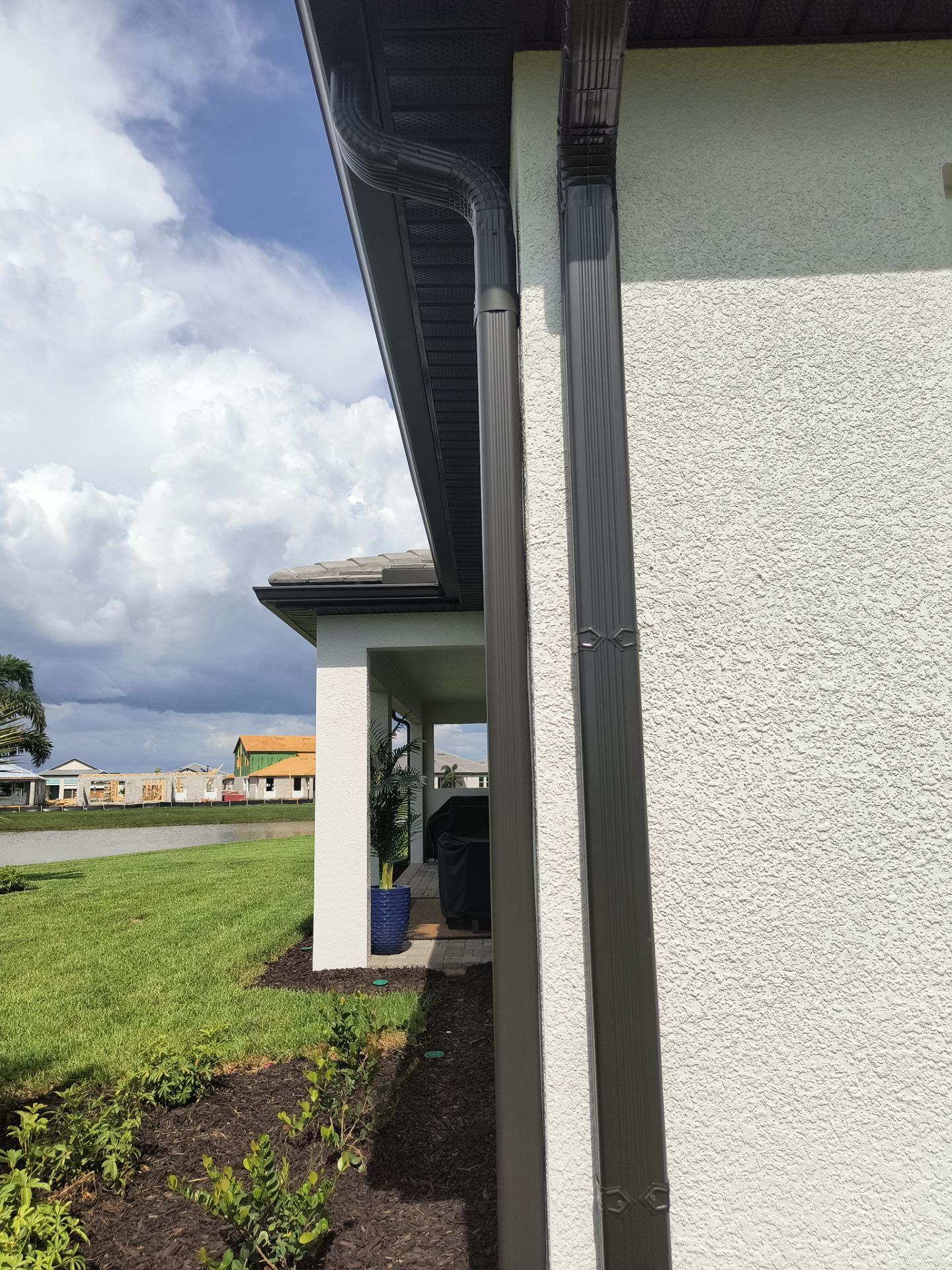 Dark Bronze Gutter Installation in Bradenton FL by Gutter Professors