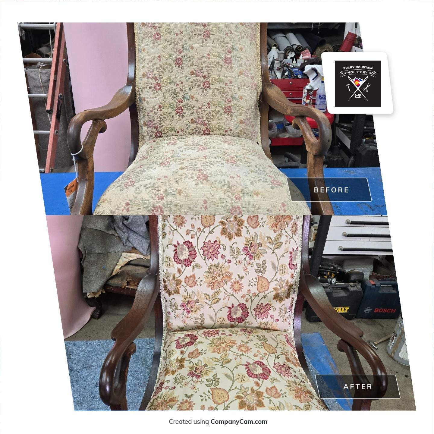 Side Chair by Rocky Mountain Upholstery Co