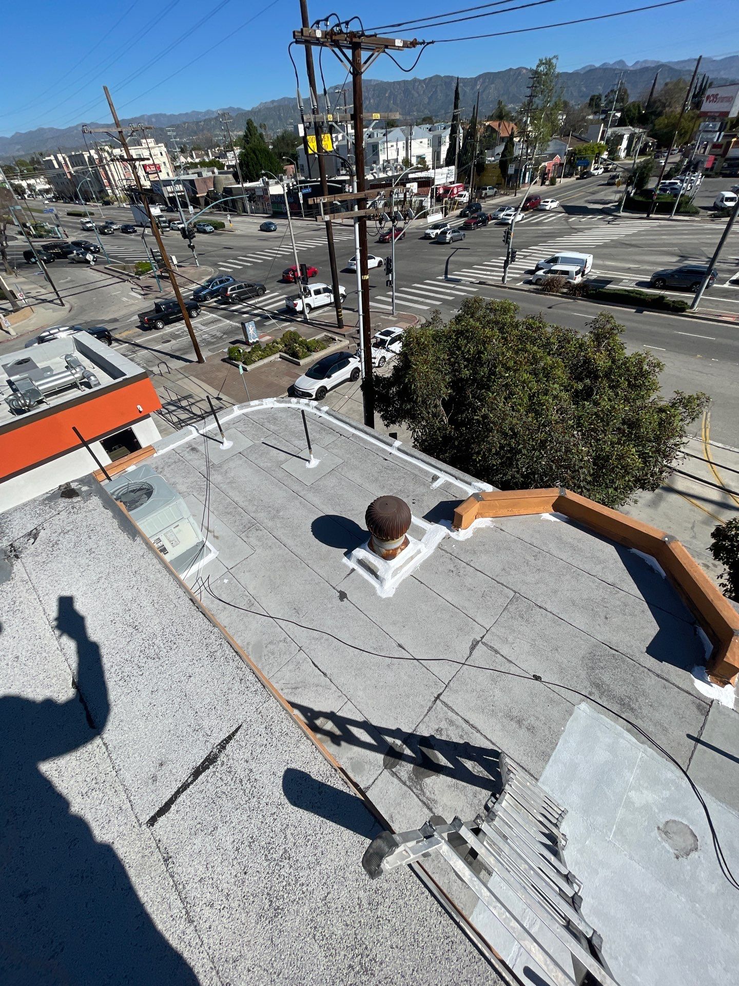 Silicone Coating Project in North Hollywood by Hull Brothers Roofing