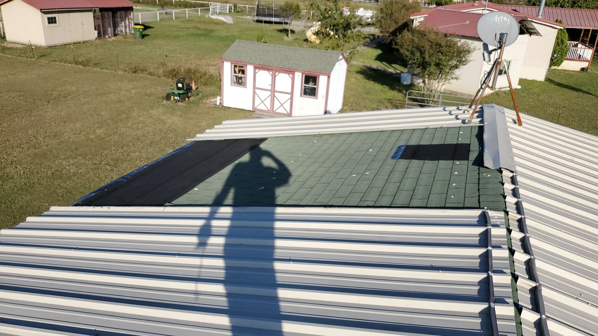 Residential Roofing Repair using PBR Metal Roof by Harvey Roofing & Construction