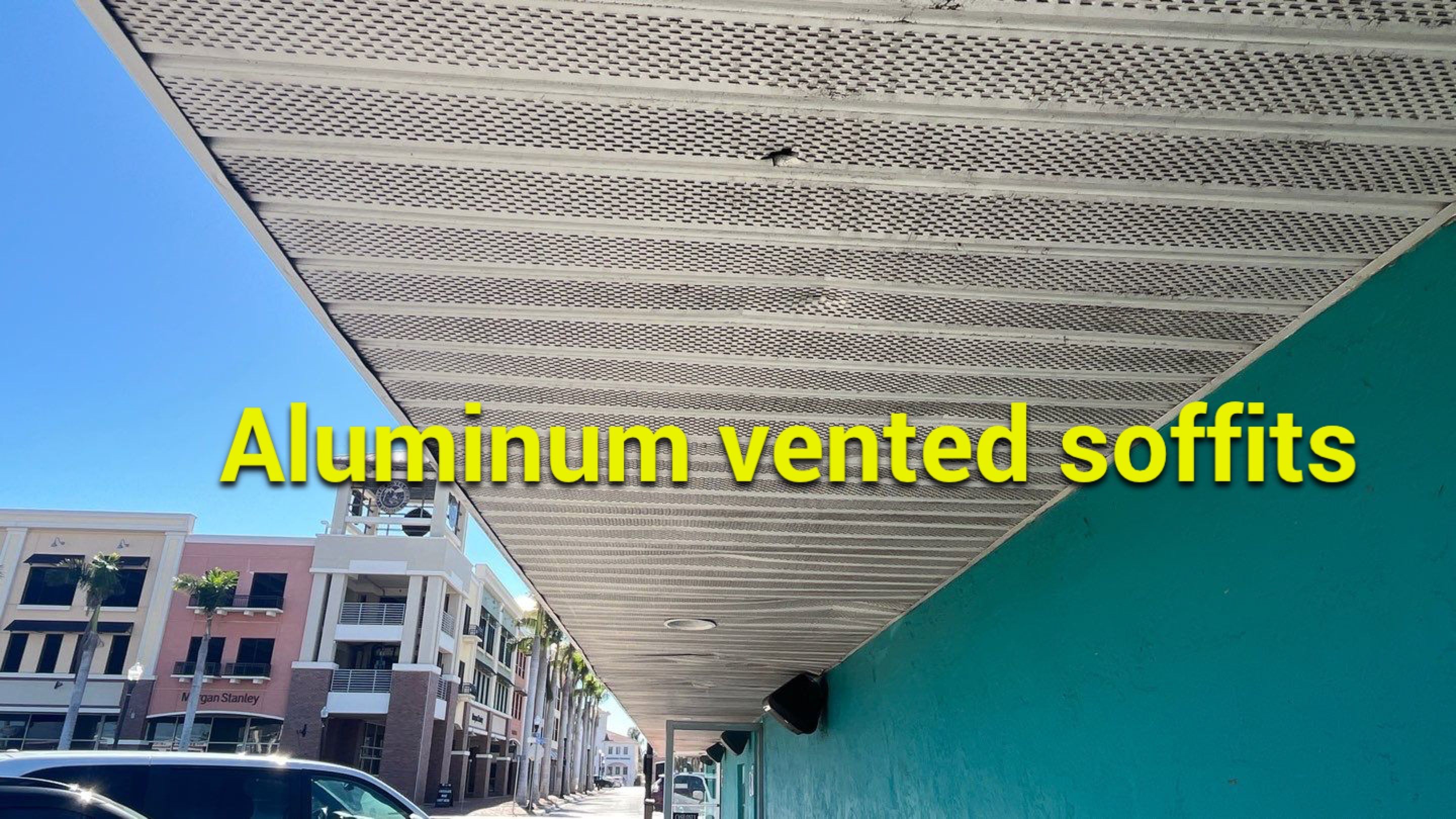 Aluminum Vented Soffit and Aluminum Fascia Punta Gorda FL by Gutter Professors