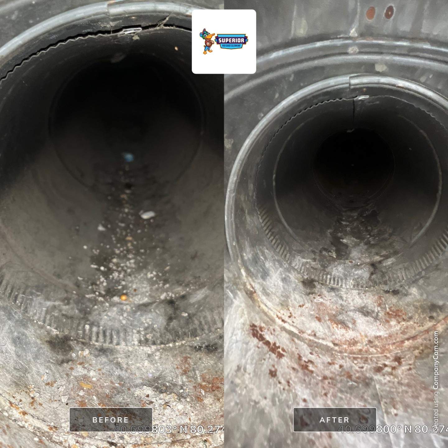 Air Duct Cleaning With a Vacuum Truck in Rochester, PA by Superior Air Duct Cleaning