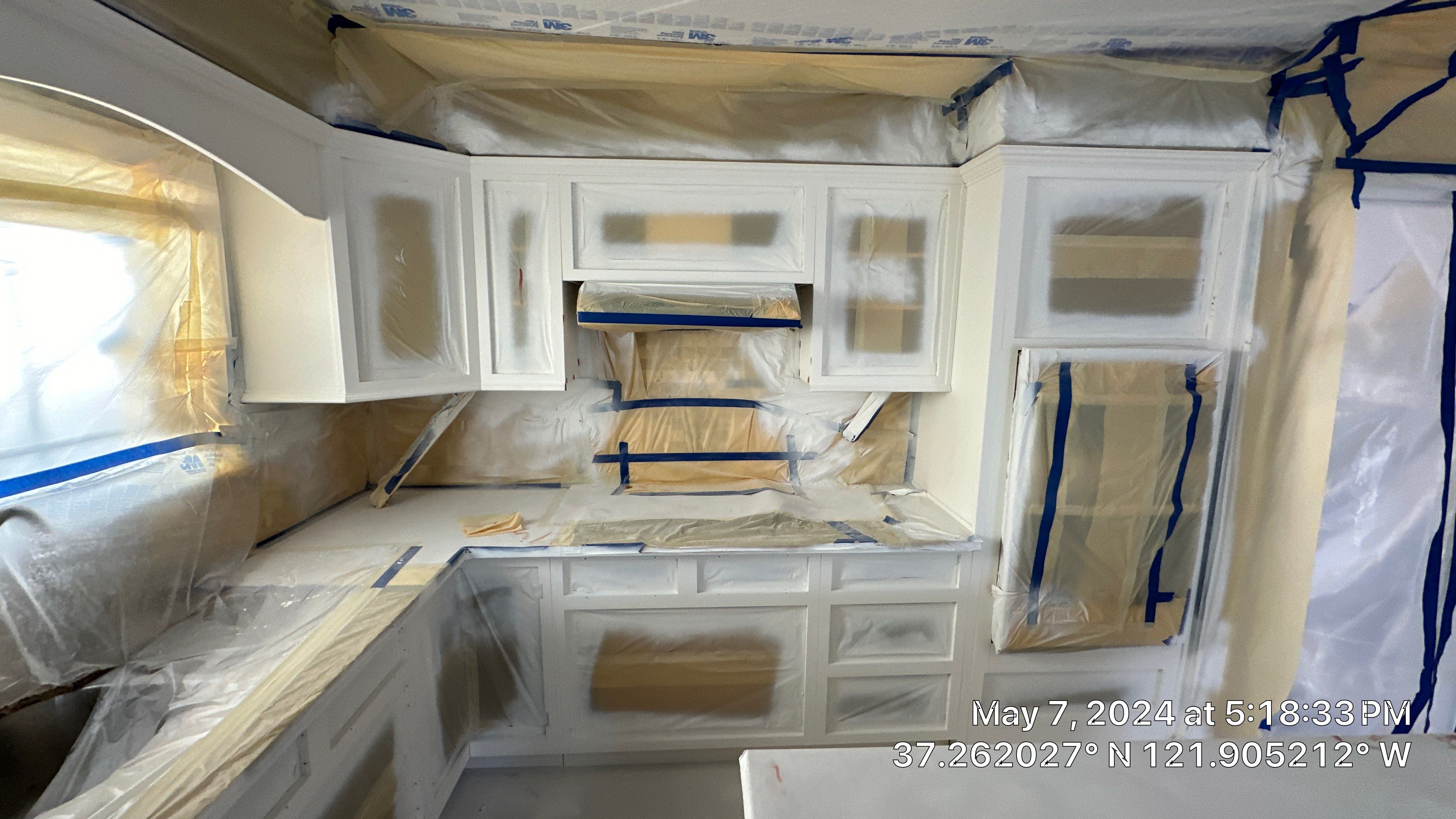 cabinet painting San Jose  by Herrera’s Bay Area Painting inc.