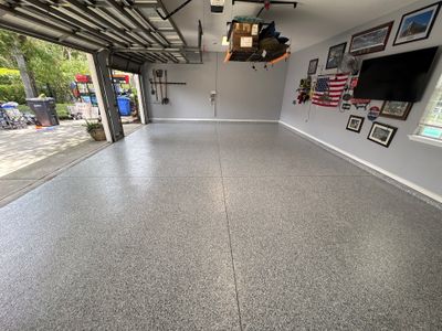 Custom Garage Floor Epoxy Coating in Fish Hawk, Florida
