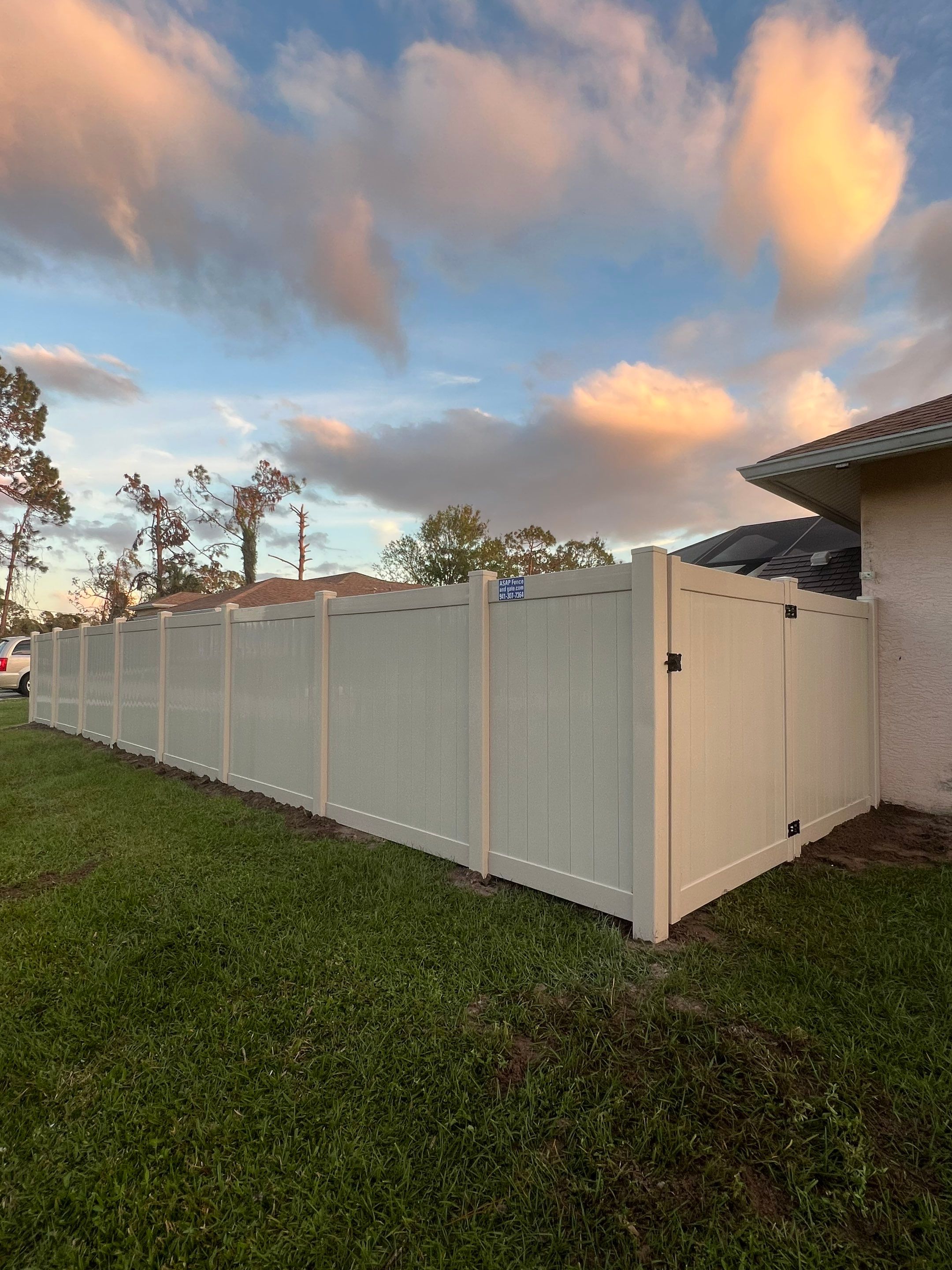 Vinyl Fence Installation using Vinyl Privacy Fence  by Asap fence and gates, LLC