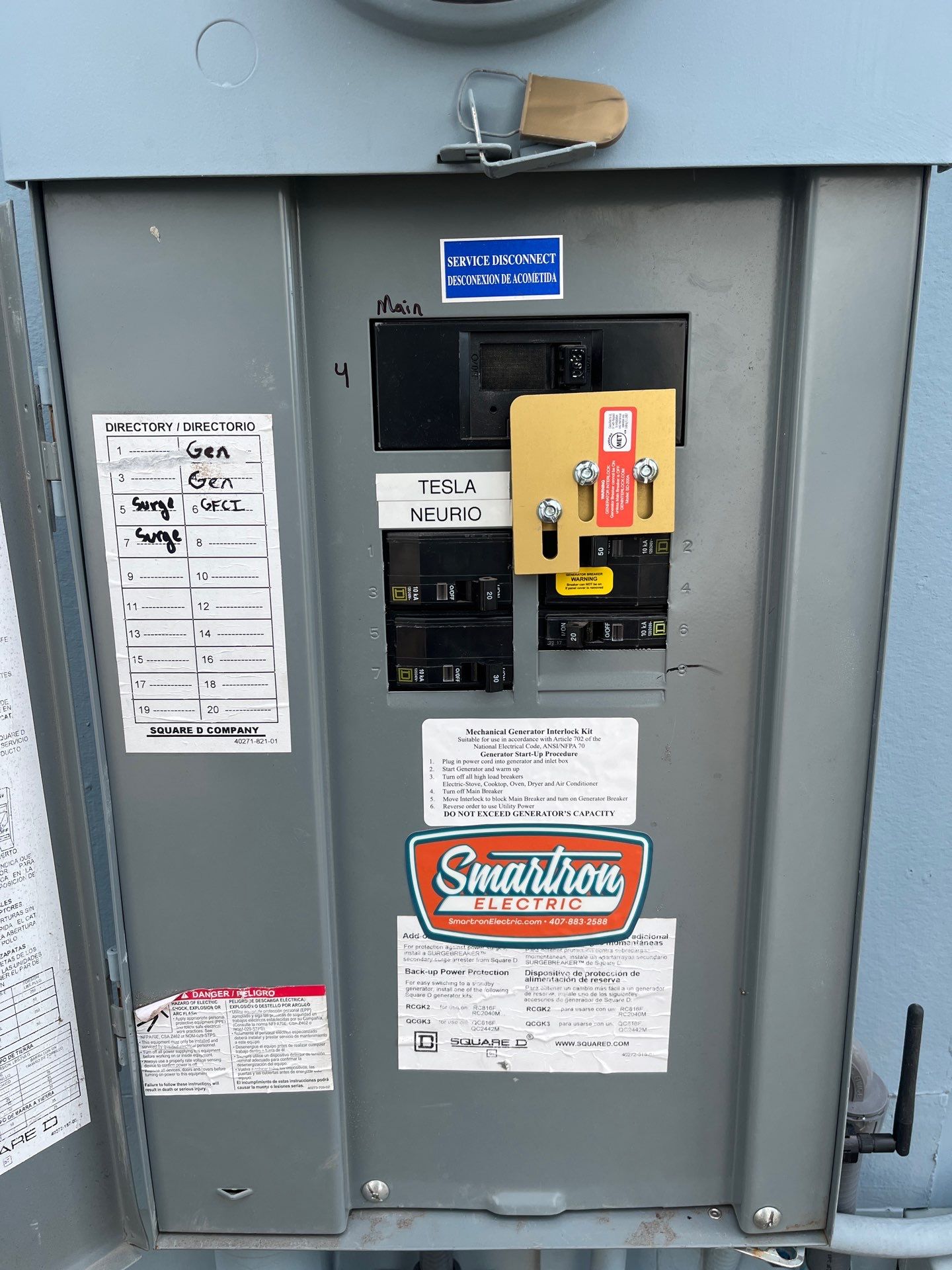 Installation of Interlock kit and Surge protection in St. Cloud by Smartron Electric