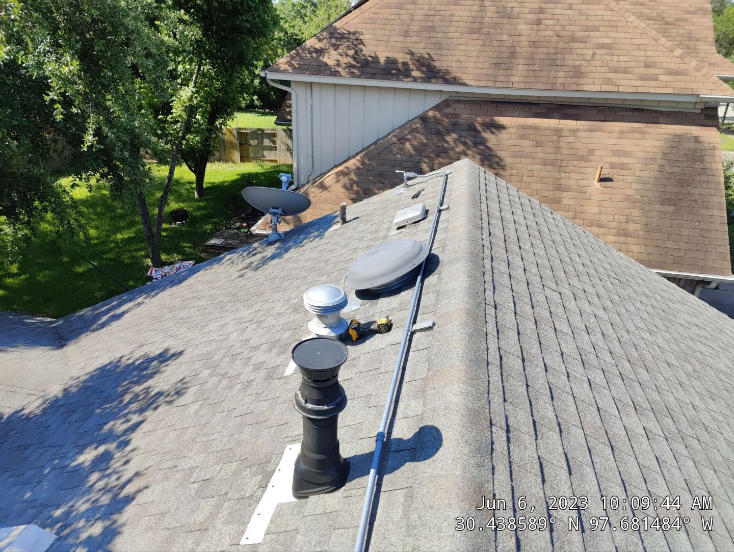 Residential Roofing Installation using IKO Dynasty Class 3 IR Granite Black by DeZign Roofing & Exteriors