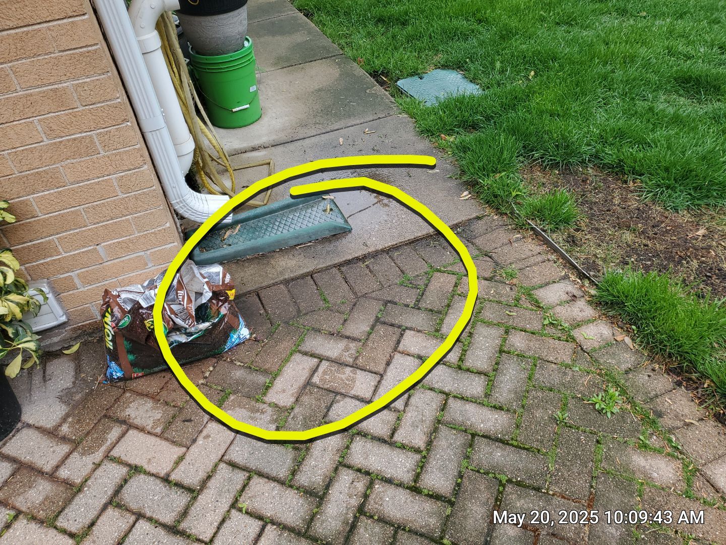 Brick paver cleaning  by Northern Power Washing LLC.