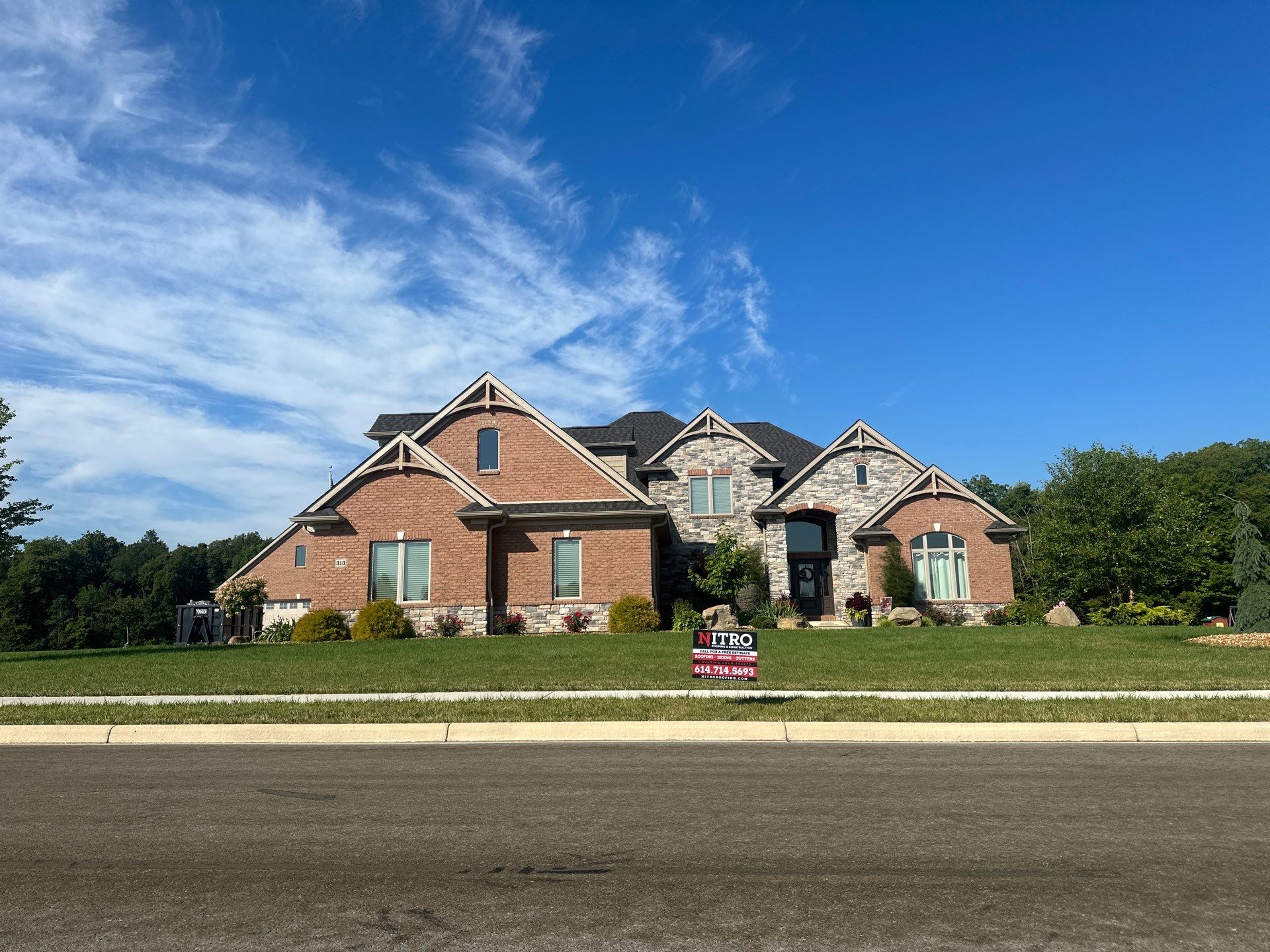 Residential Roofing Installation using GAF Timberline HDZ Appalachian Sky by Nitro Roofing and Construction