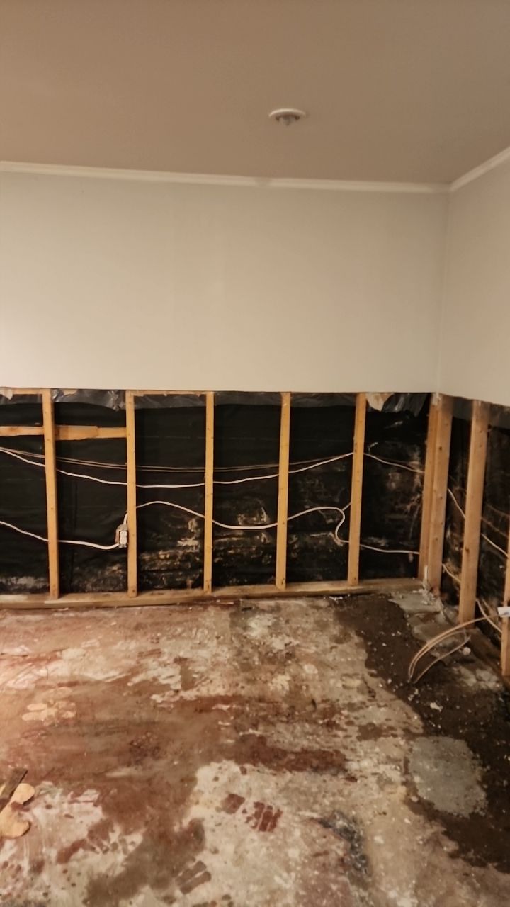 Basement finishing after flood by Eco-Nature Construction Inc.